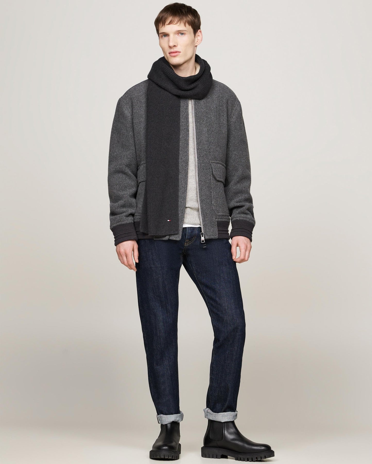 Tommy Hilfiger TH Flag Mens Pima Cotton Scarf