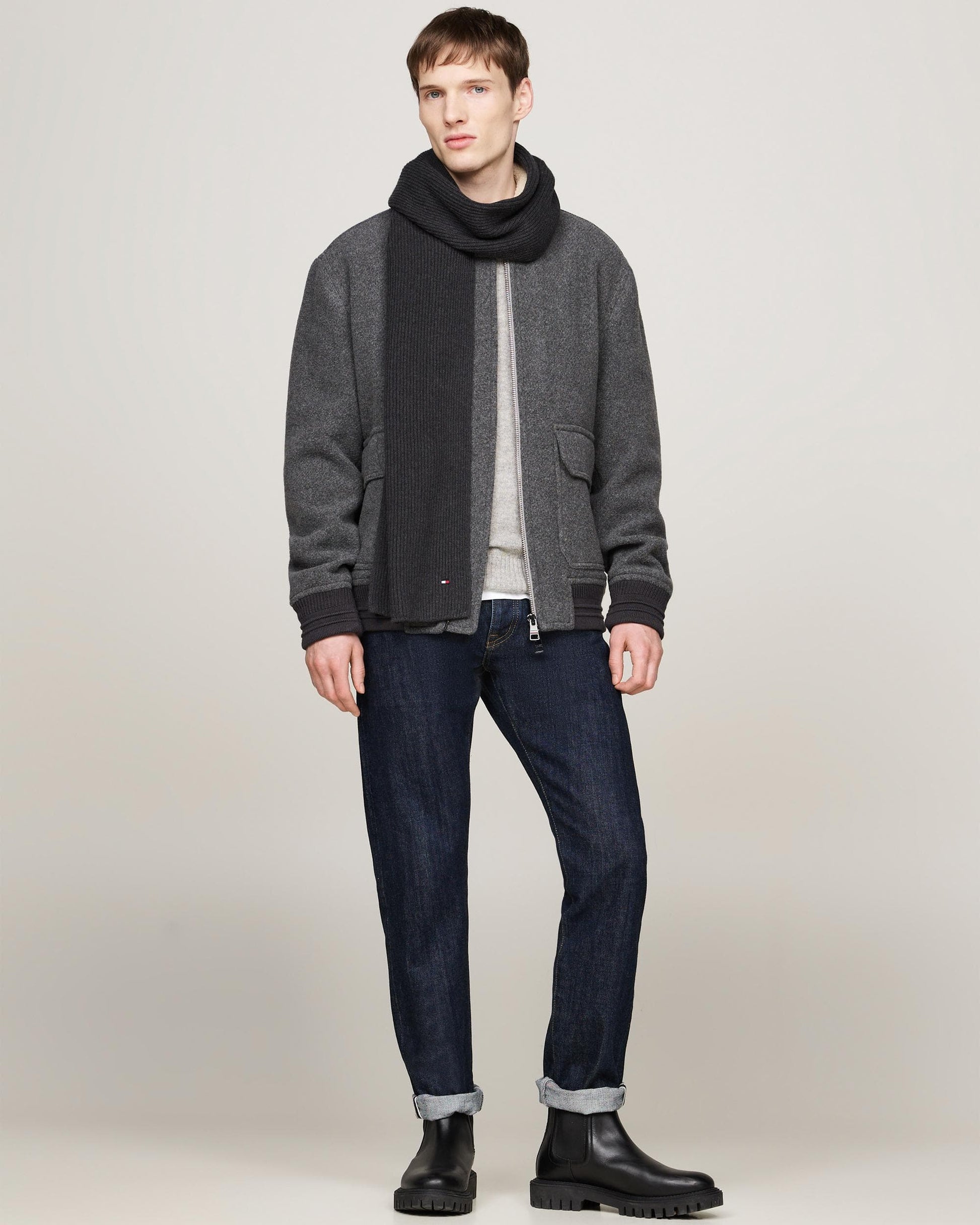 Tommy Hilfiger TH Flag Mens Pima Cotton Scarf