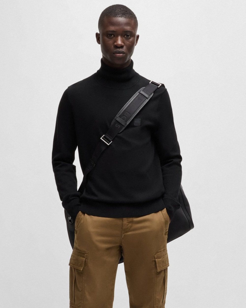 BOSS Orange BOSS Orange Akiro Mens Funnel Neck Jumper