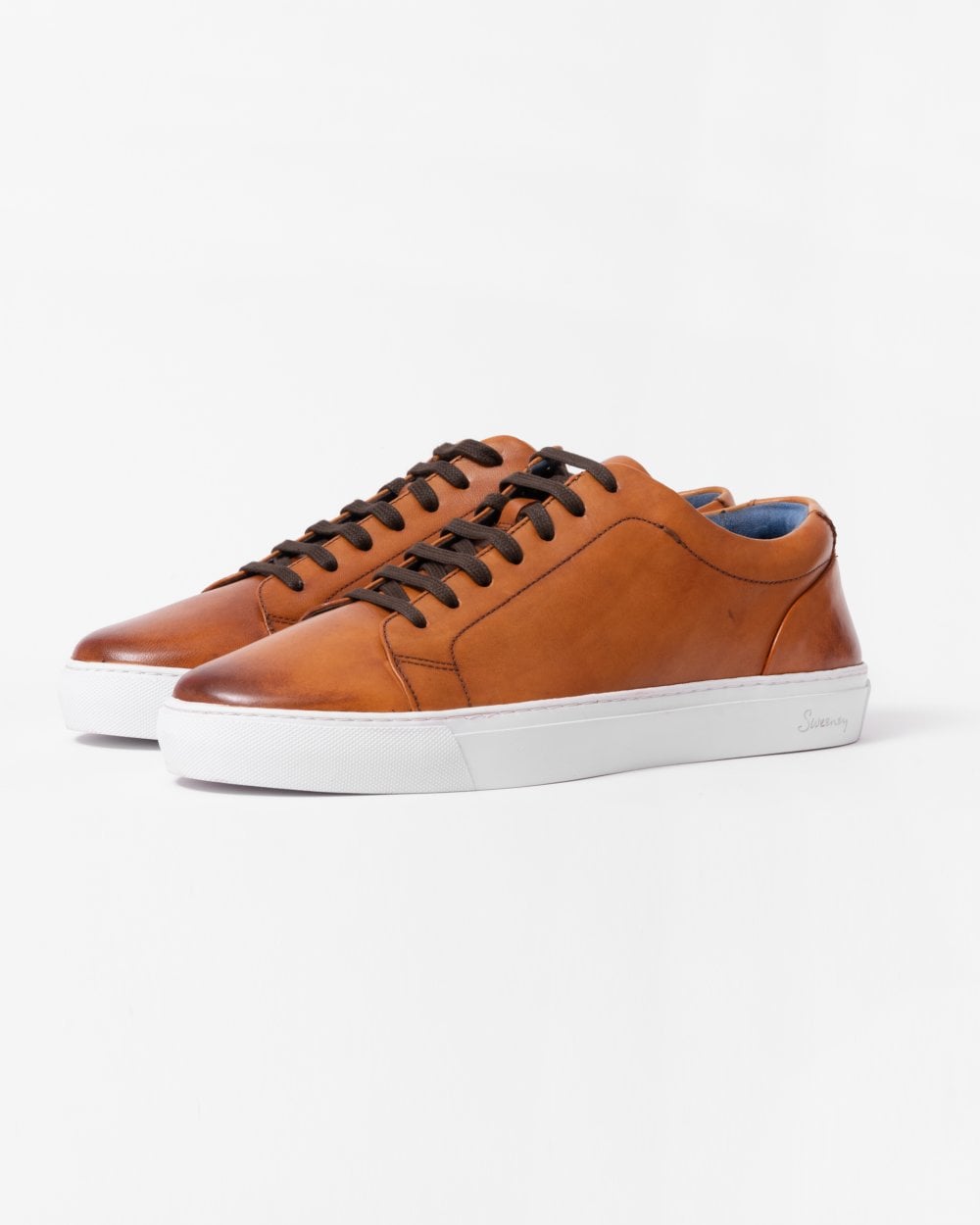 Oliver Sweeney Hayle Antiqued Calf Leather Mens Trainers