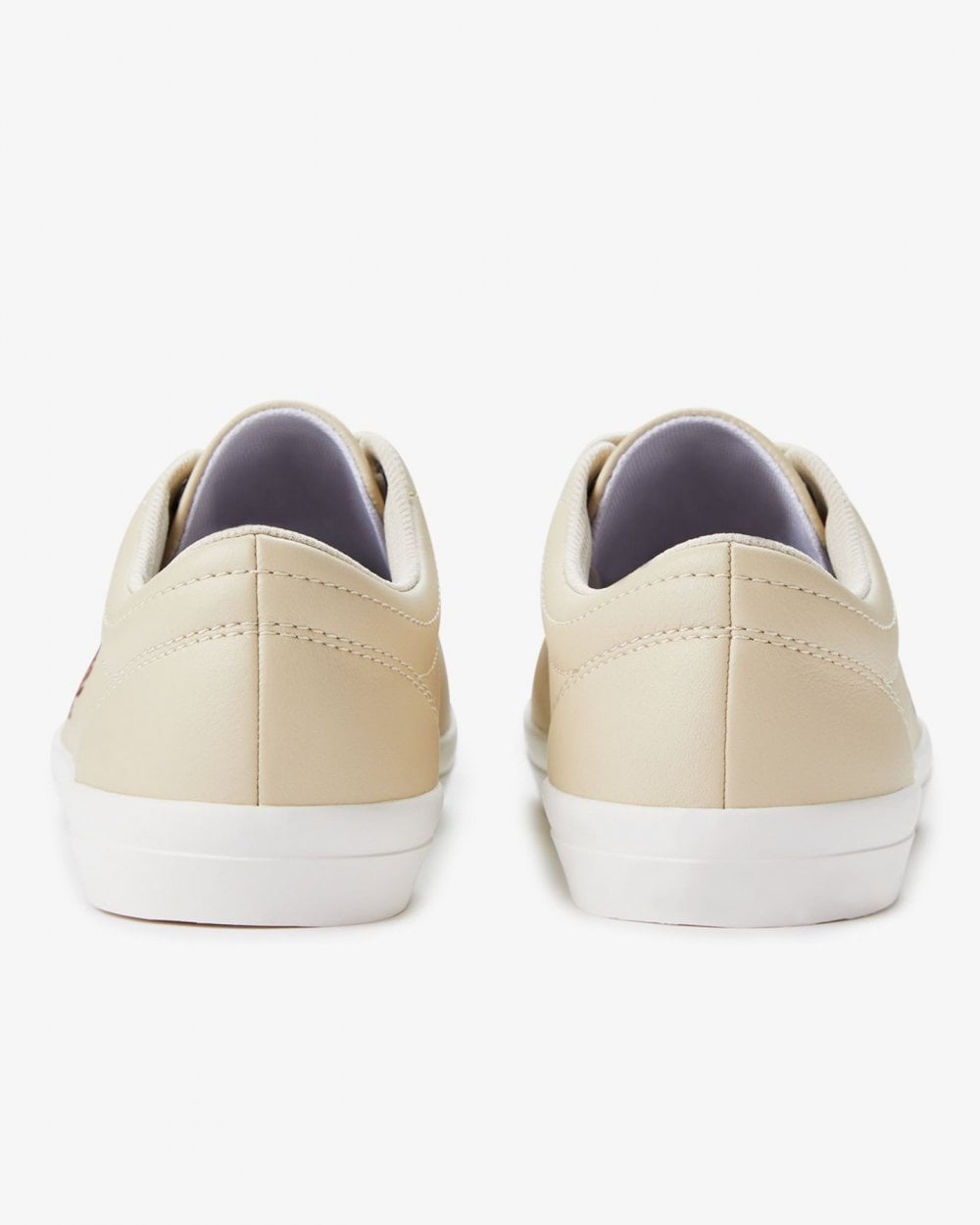 Fred Perry Baseline Mens Leather Trainers - Oatmeal/Whisky Brown W69