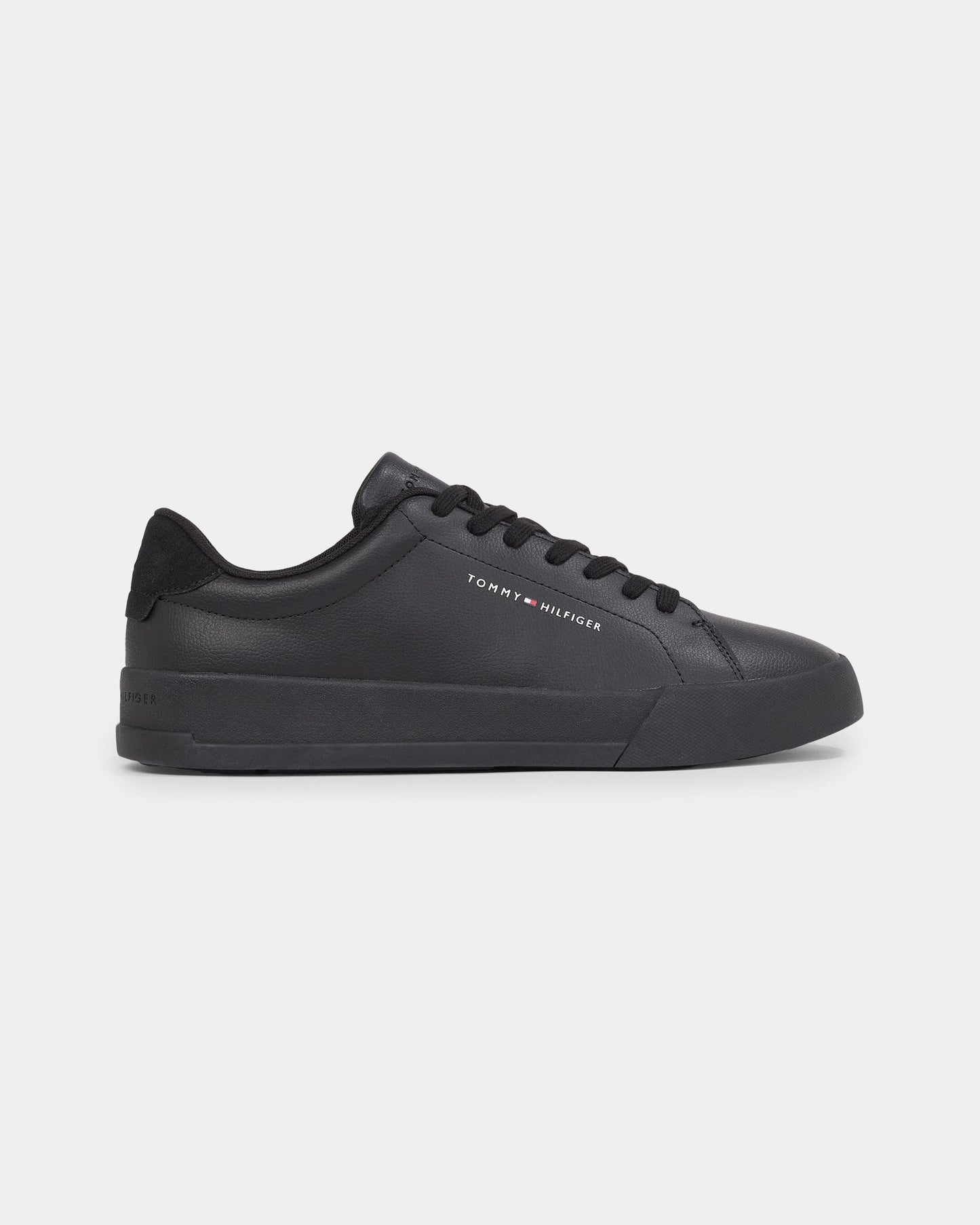 Tommy Hilfiger TH Court Essential Mens Leather Grain Trainers