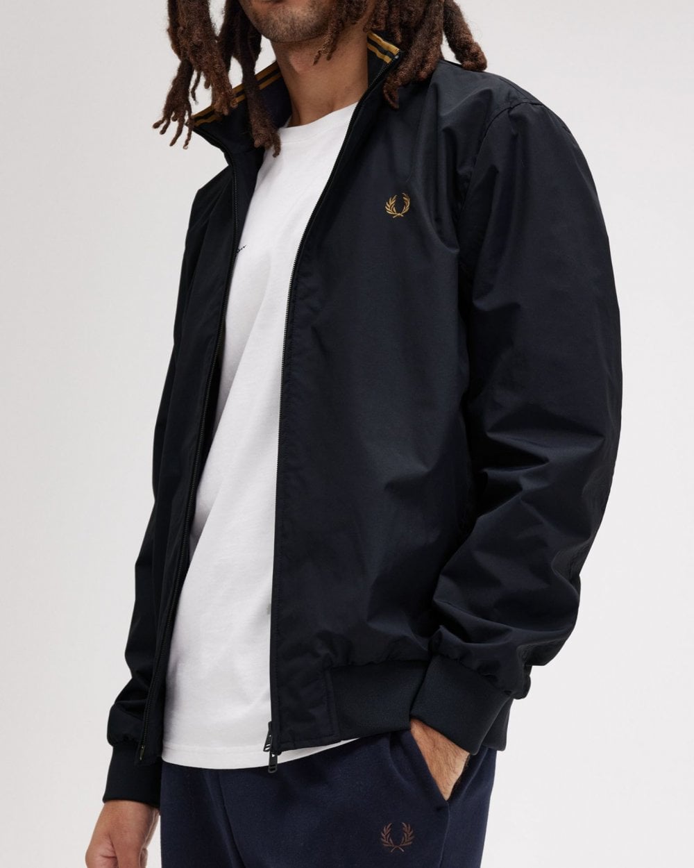 Fred Perry Mens Brentham Jacket - Navy 248