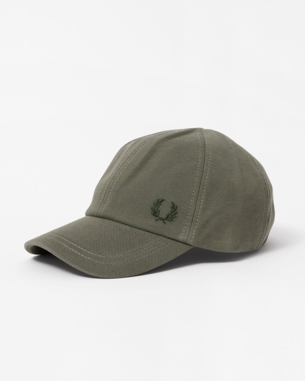 Fred Perry Classic Piqué Cap - Laurel Wreath Green/Night Green W49