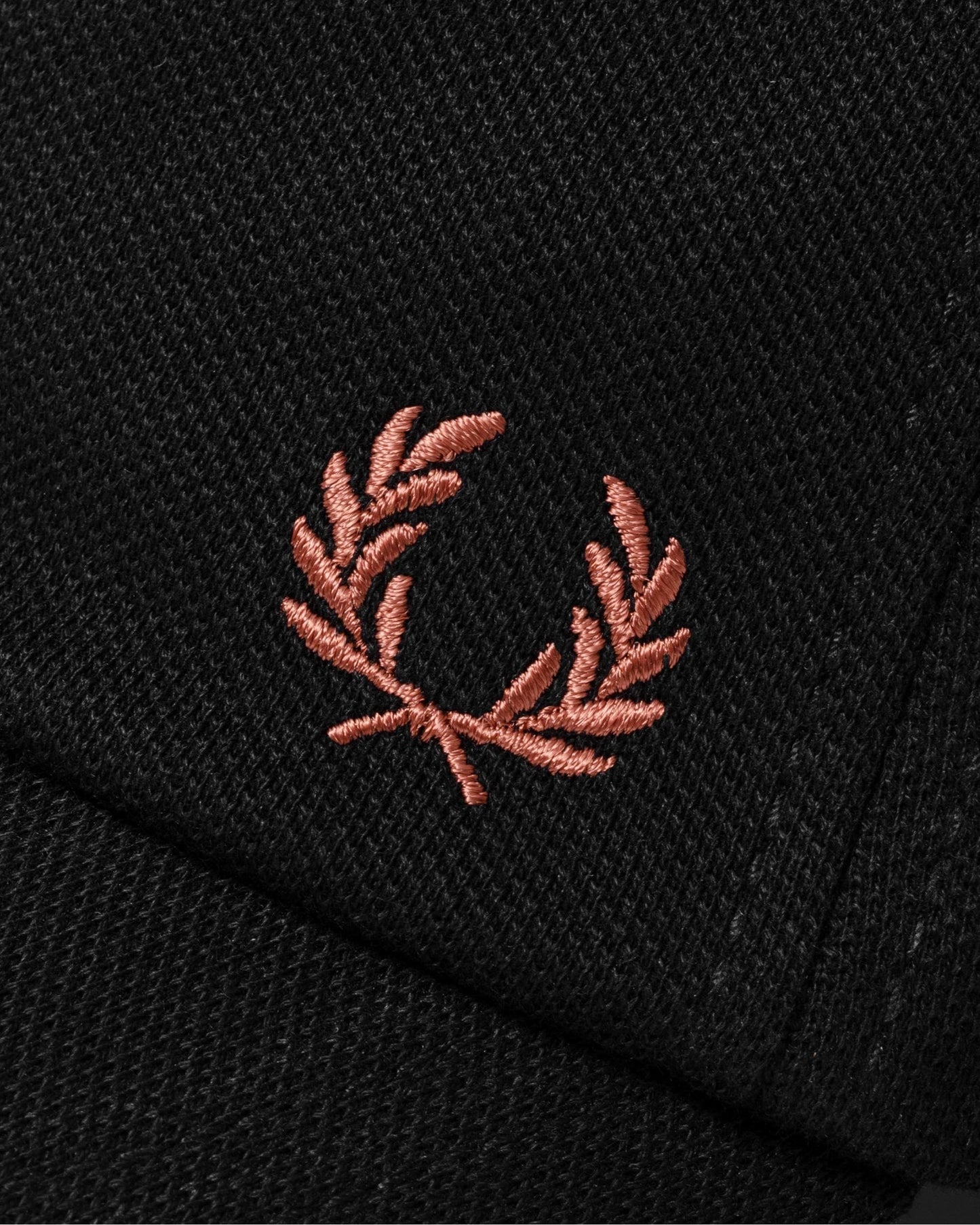 Fred Perry Classic Piqué Cap - Black/Whisky Brown S76