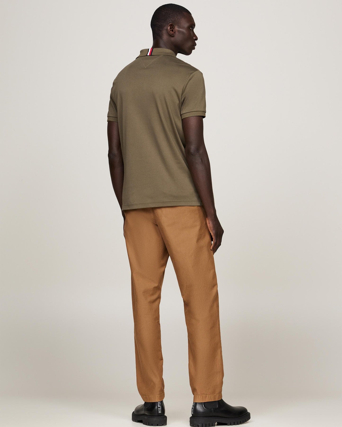Tommy Hilfiger Liquid Cotton Essential Mens Polo - Army Green
