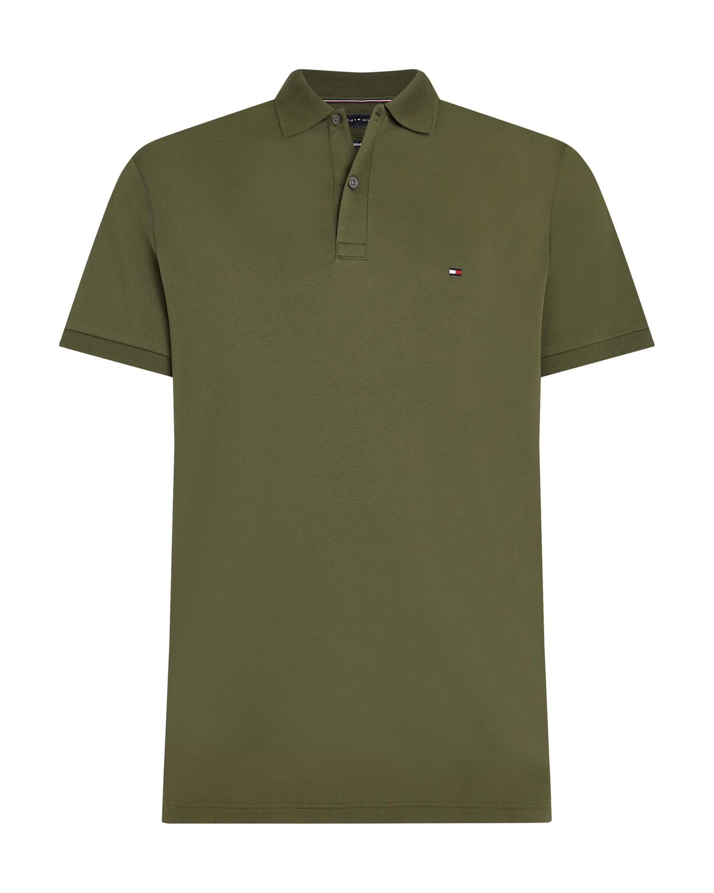 Tommy Hilfiger Liquid Cotton Essential Mens Polo - Army Green