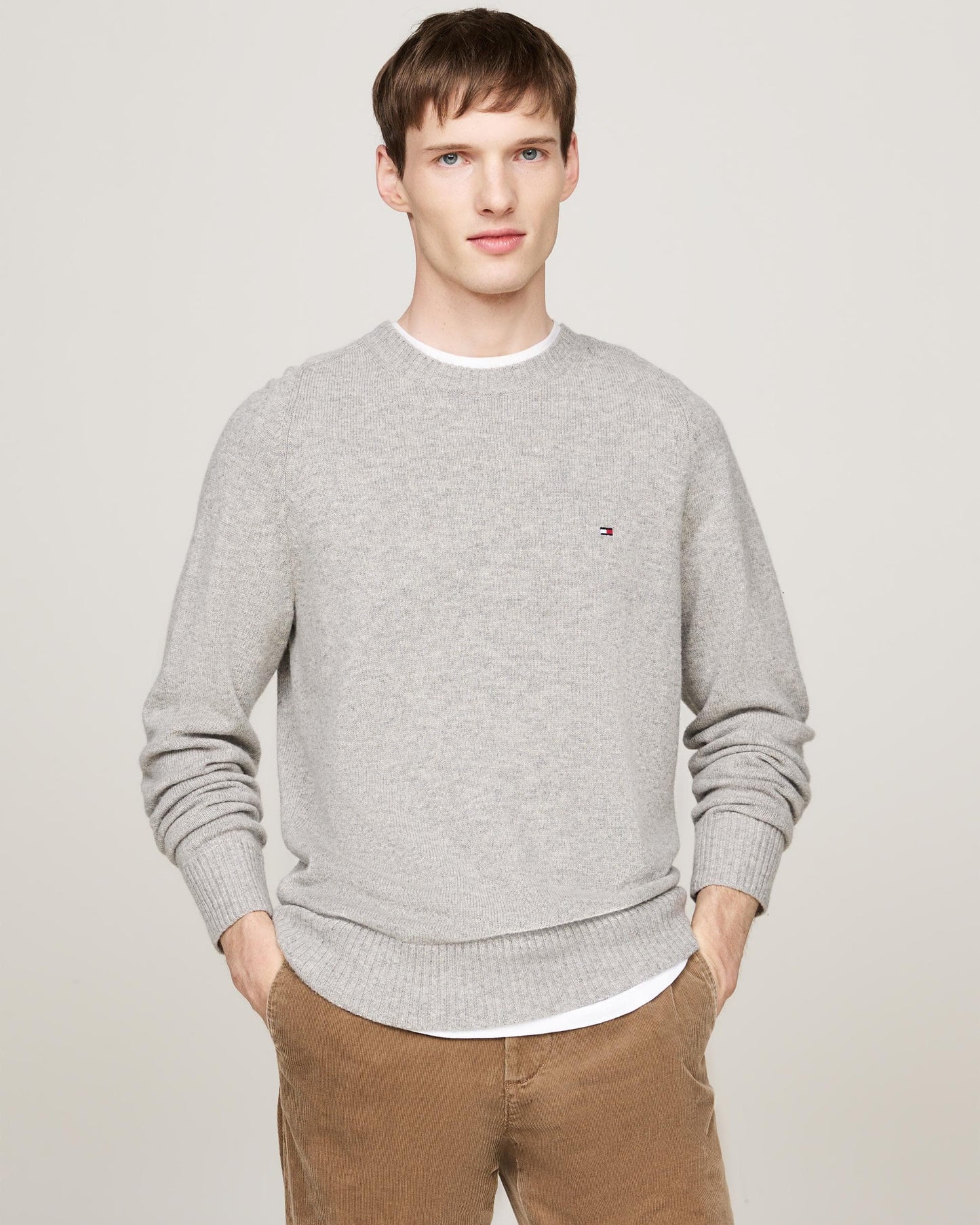 Tommy Hilfiger Lambswool Mens Crew Neck Jumper