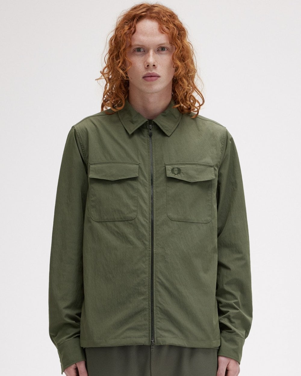 Fred Perry Mens Zip Overshirt