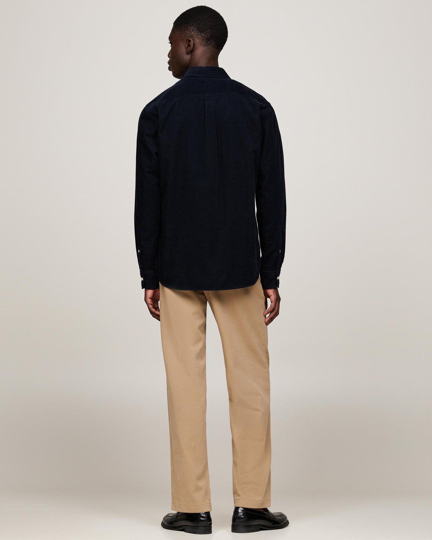 Tommy Hilfiger Tommy Hilfiger Solid Corduroy Mens Long Sleeve Shirt