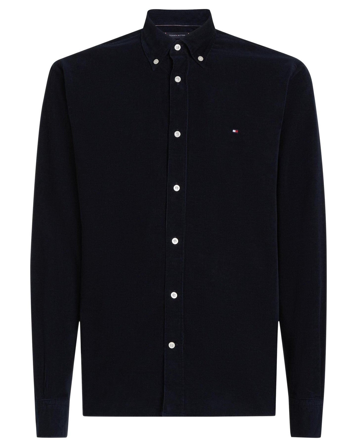 Tommy Hilfiger Tommy Hilfiger Solid Corduroy Mens Long Sleeve Shirt