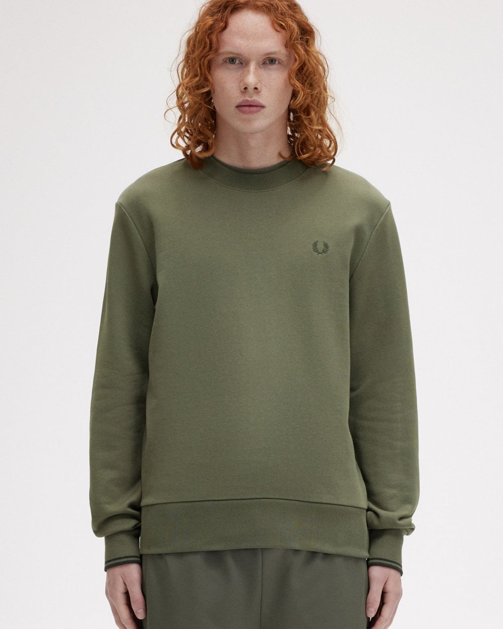 Fred Perry Mens Crew Neck Sweatshirt