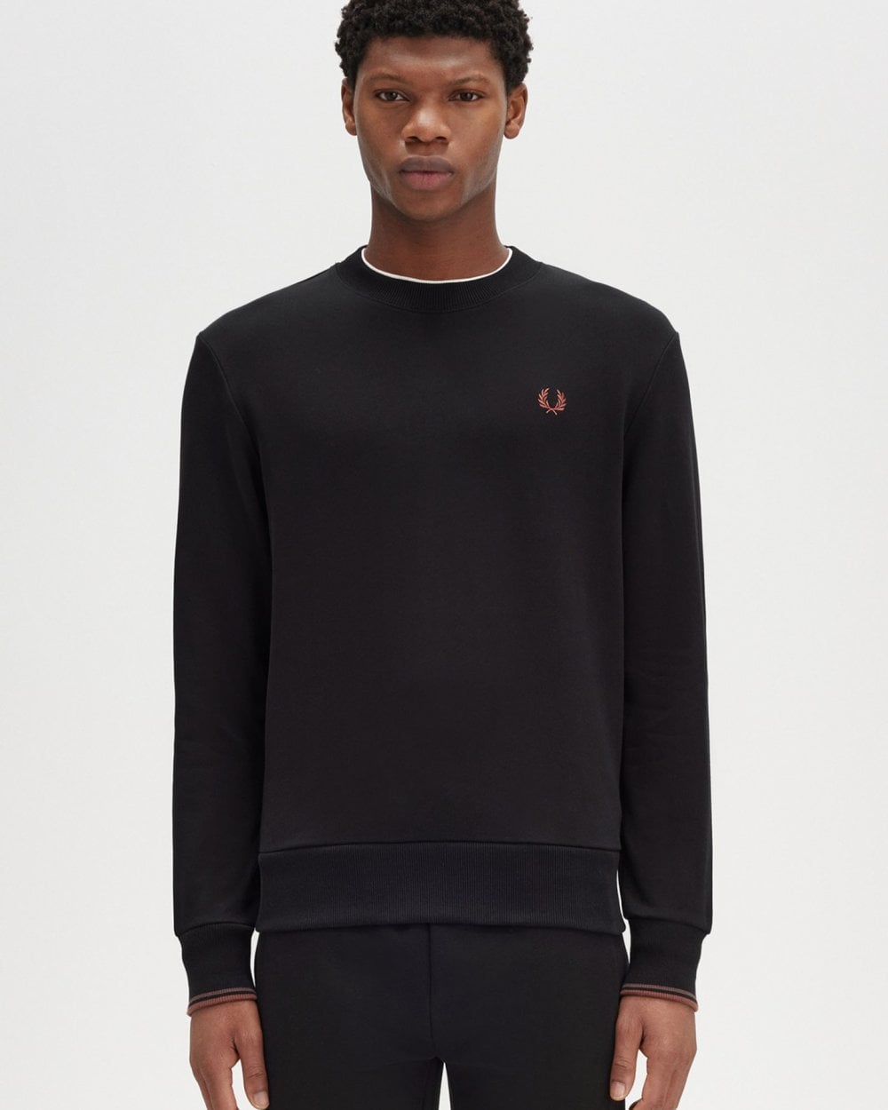 Fred Perry Mens Crew Neck Sweatshirt