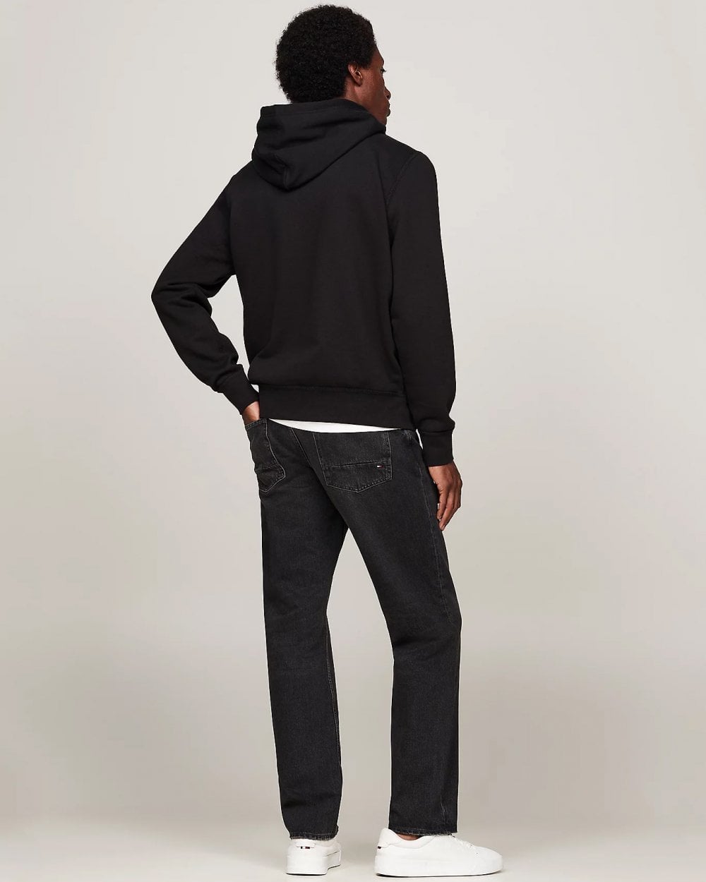 Tommy Hilfiger Essential Fleece Mens Hoodie - Black