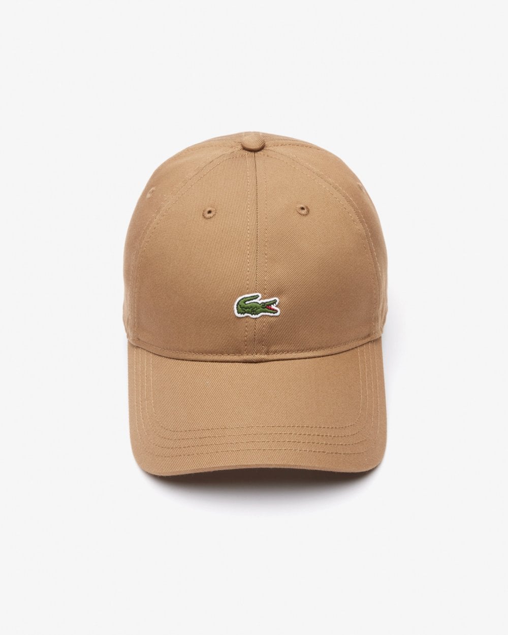 Lacoste Mens Organic Cotton Twill Cap - Cookie SIX