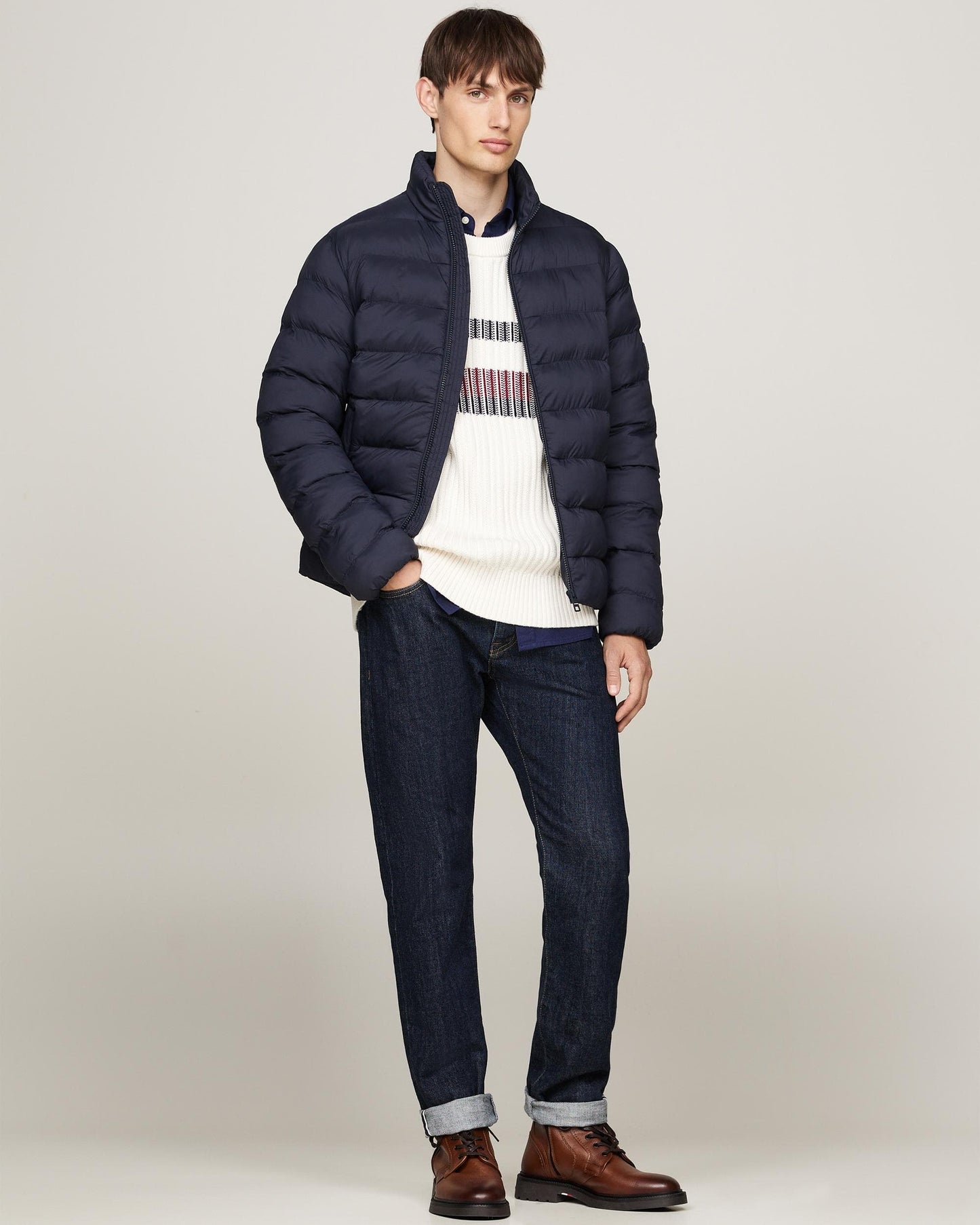 Tommy Hilfiger Tommy Hilfiger Mid Weight Stand Collar Mens Jacket