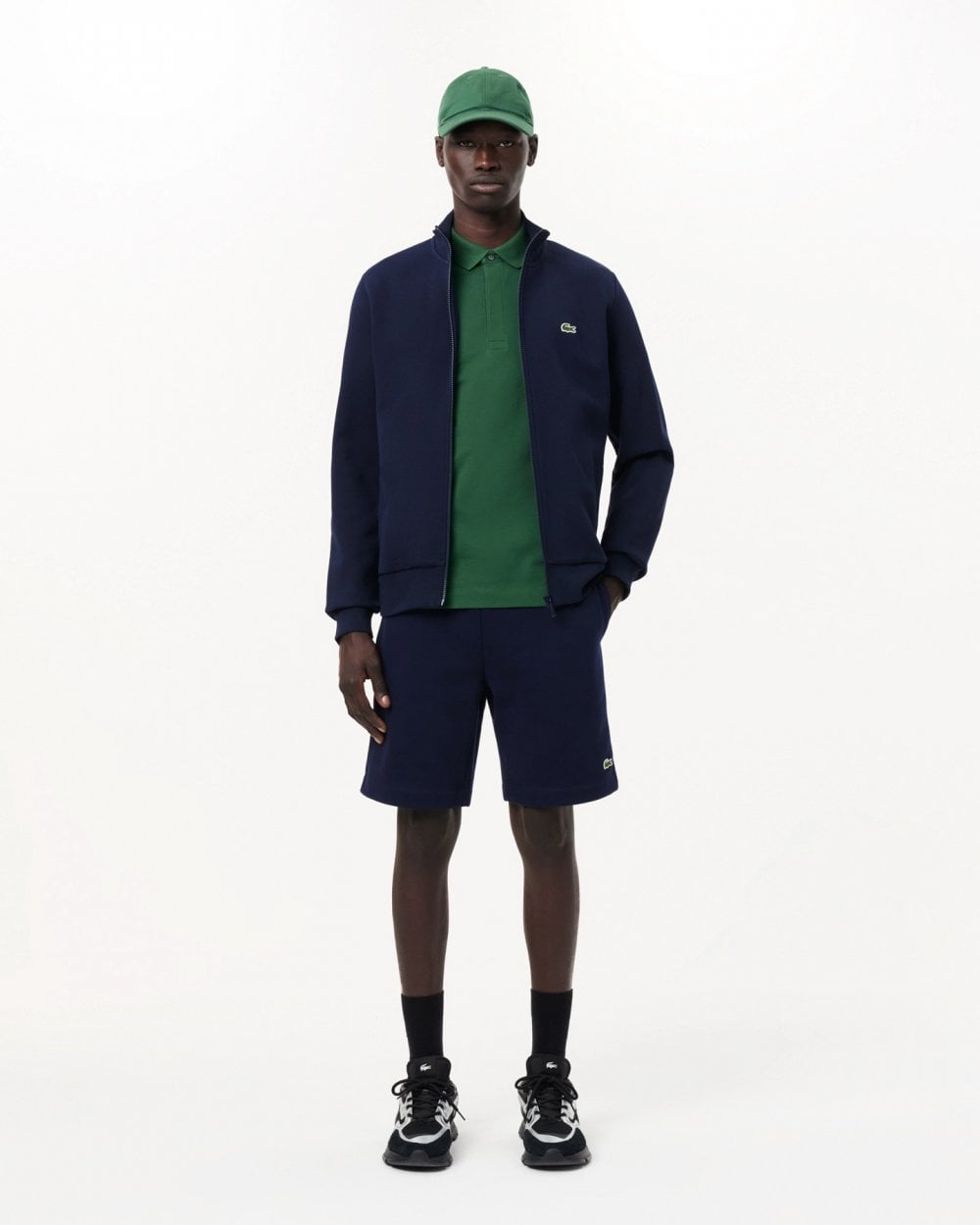 Lacoste Mens Fleece Shorts - Navy Blue 166