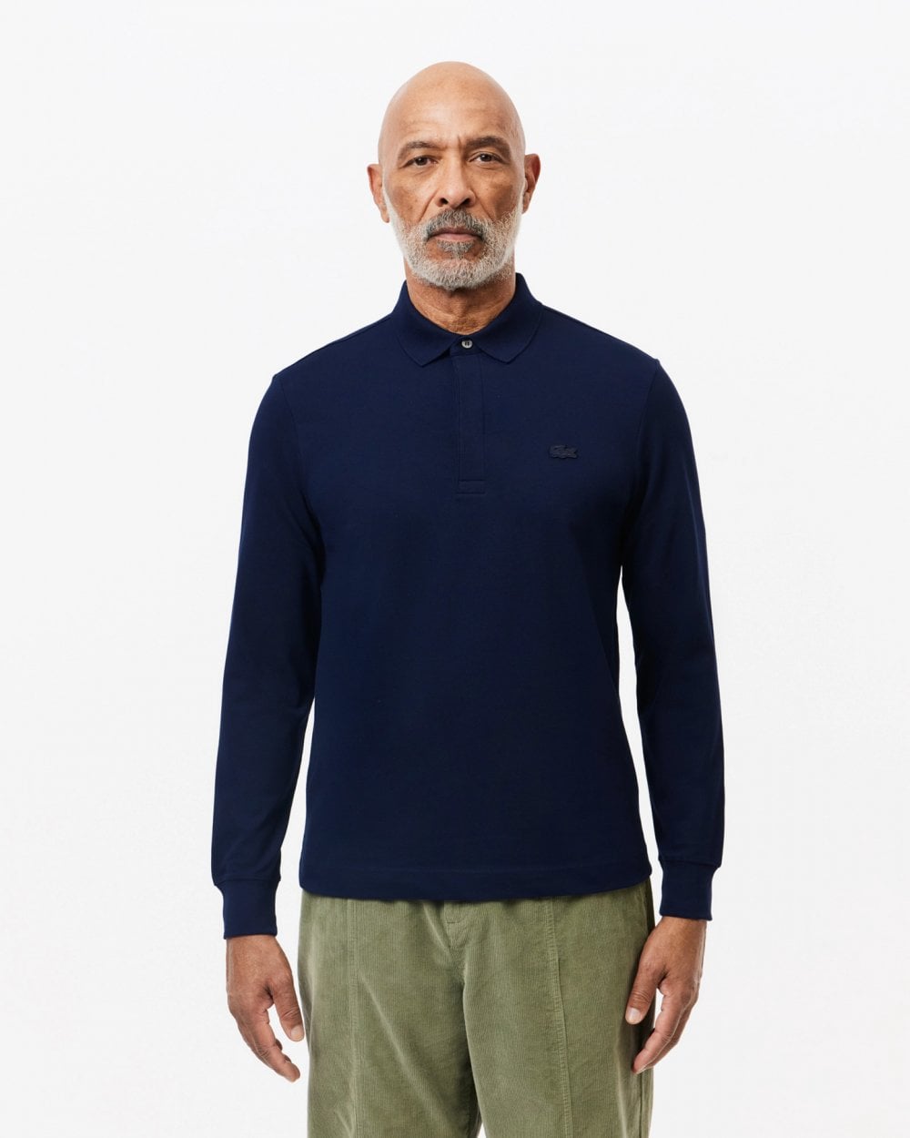Lacoste Mens Long Sleeve Polo PH2481-00 - Midnight Blue 166