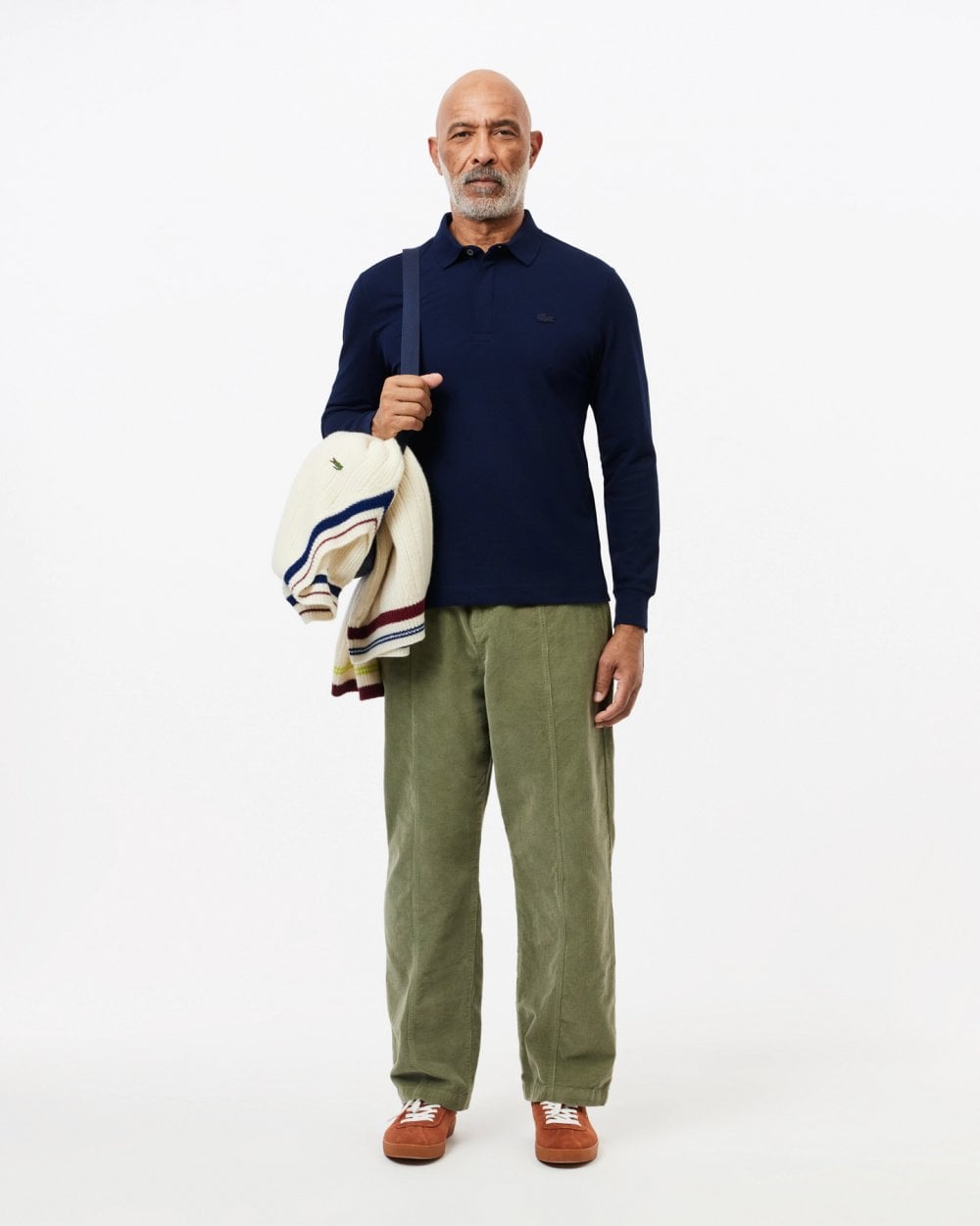 Lacoste Mens Long Sleeve Polo PH2481-00 - Midnight Blue 166