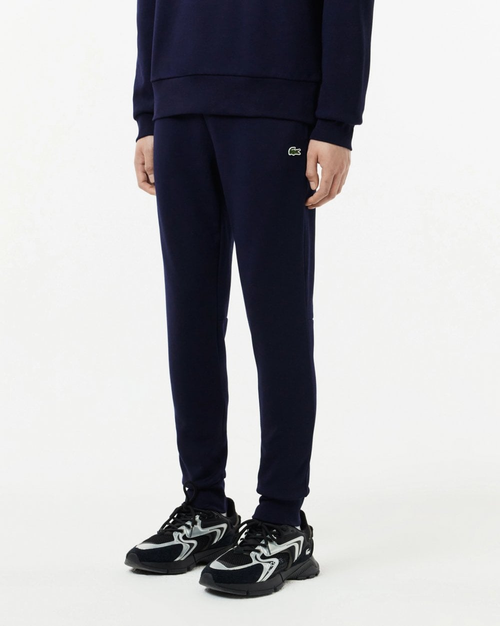 Lacoste Mens Slim Fit Fleece Joggers - Navy Blue 166