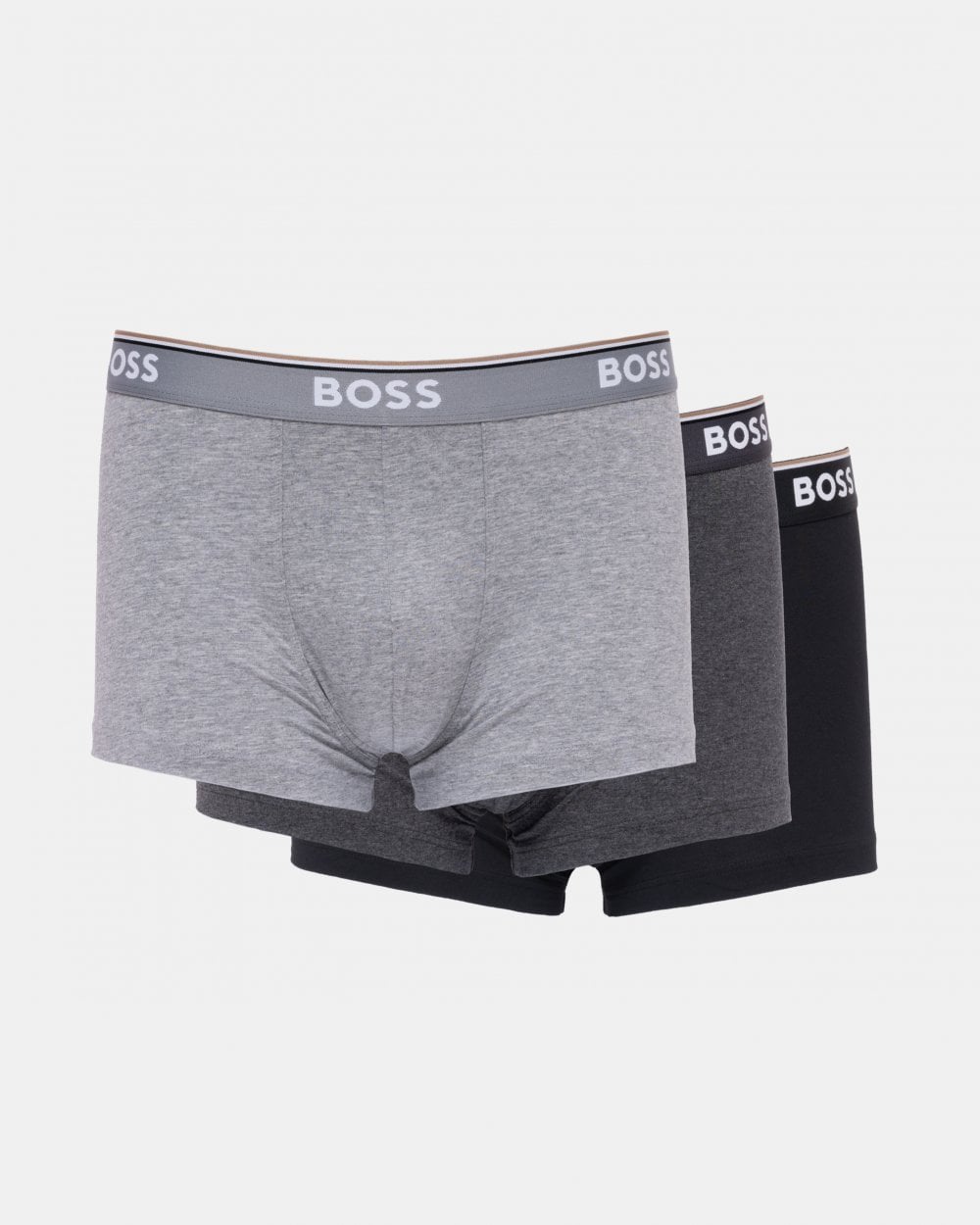 BOSS Orange 3 Pack Mens Power Trunks NOS - Multi Grey 061