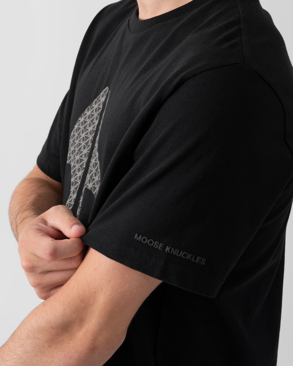 Moose Knuckles Moose Knuckles Chamblee Mens Graphic Print Logo T-Shirt