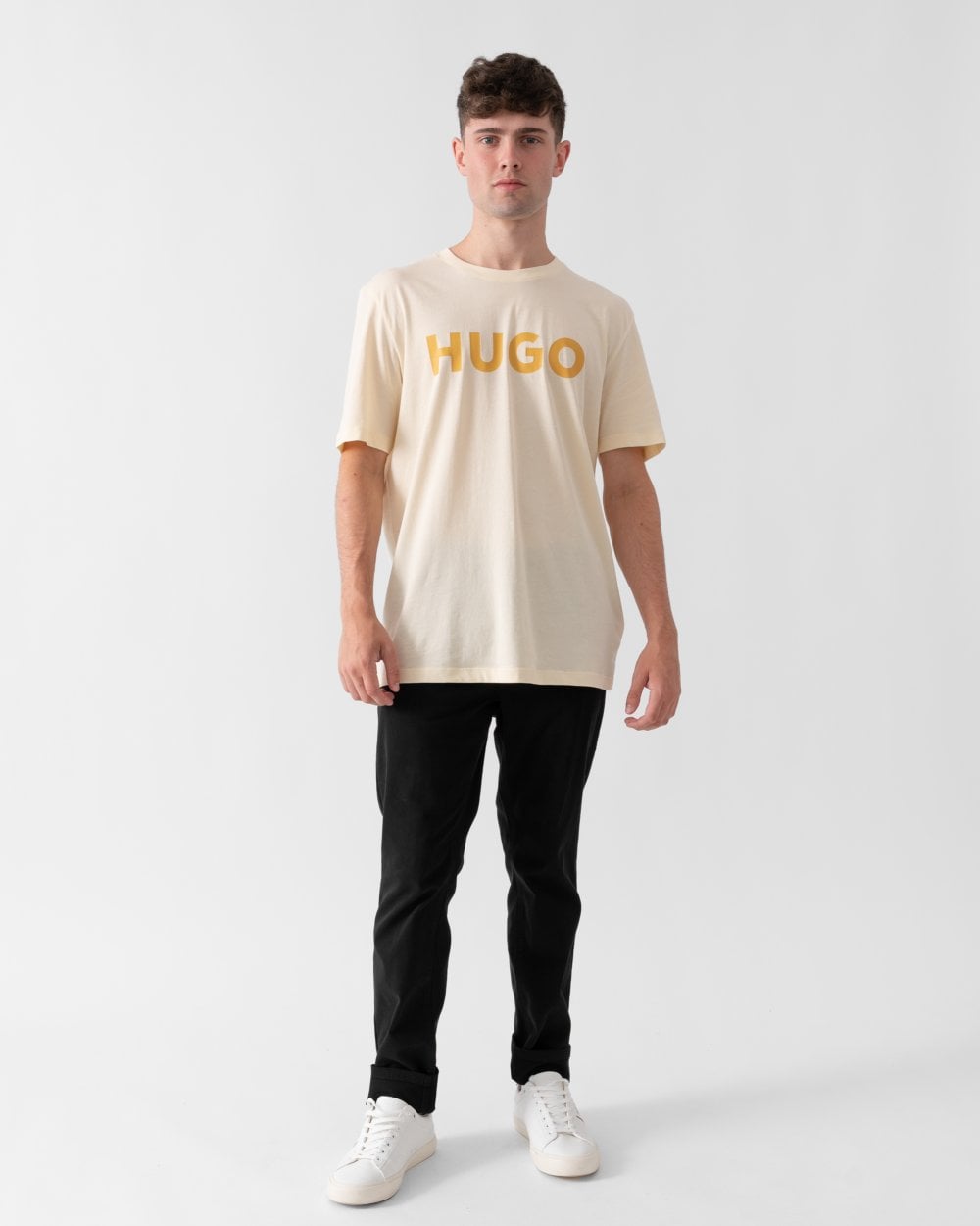 HUGO Dulivio Mens T-Shirt - Light Beige 279