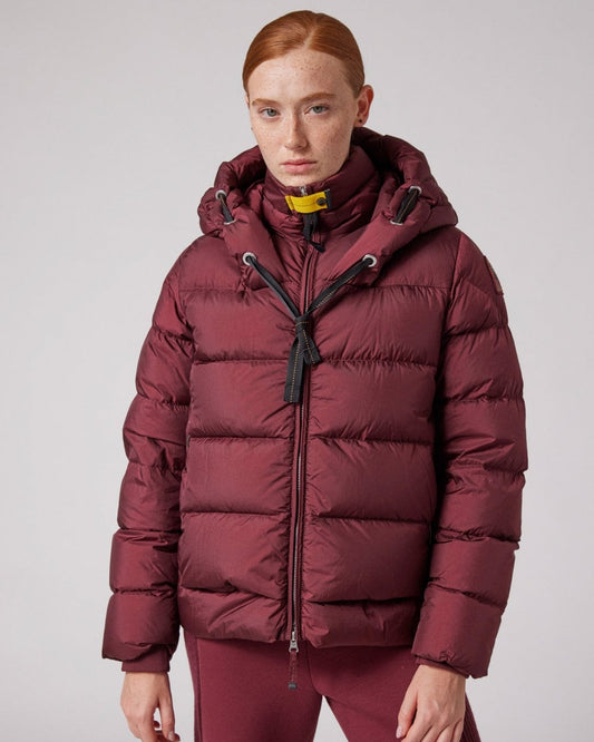 Parajumpers Bertilla Womens Hooded Down Jacket - Amarone 355