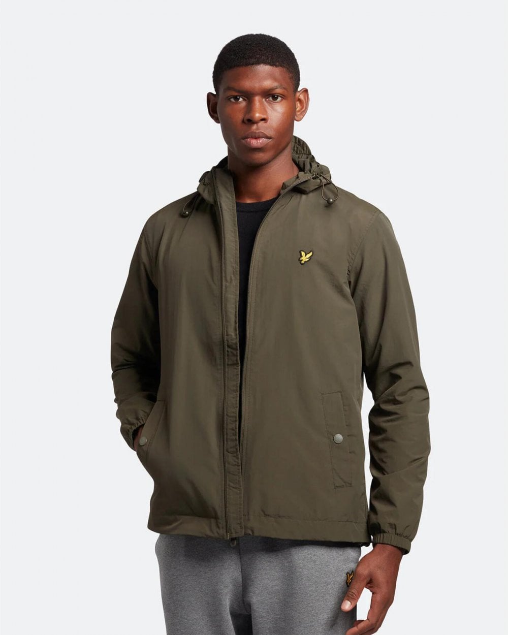Lyle & Scott Mens Zip Through Hooded Jacket