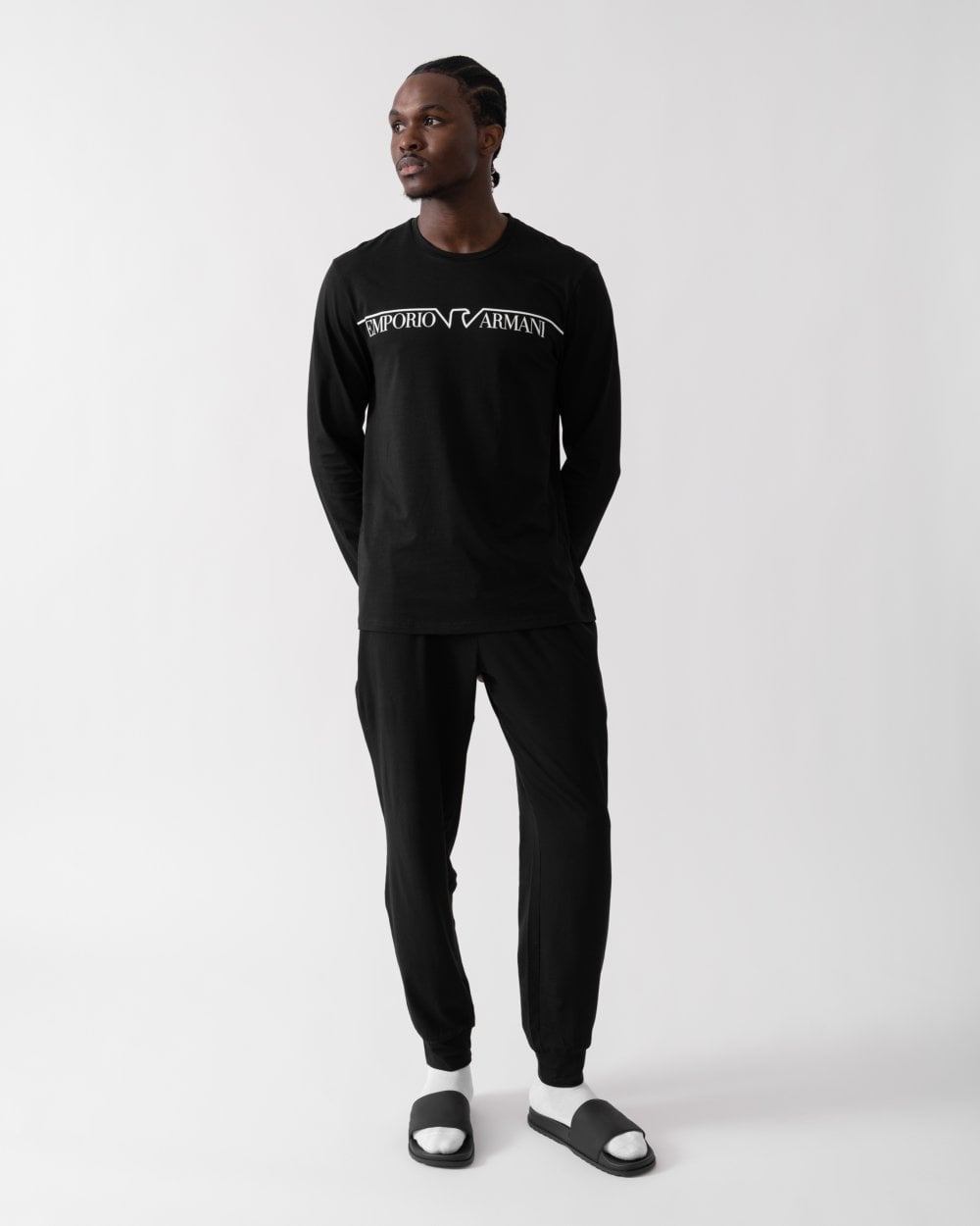 Emporio Armani Mens Knit Long Pyjamas – CHO - Main Image