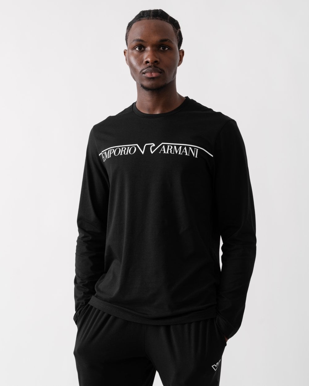 Emporio Armani Emporio Armani Mens Knit Long Pyjamas