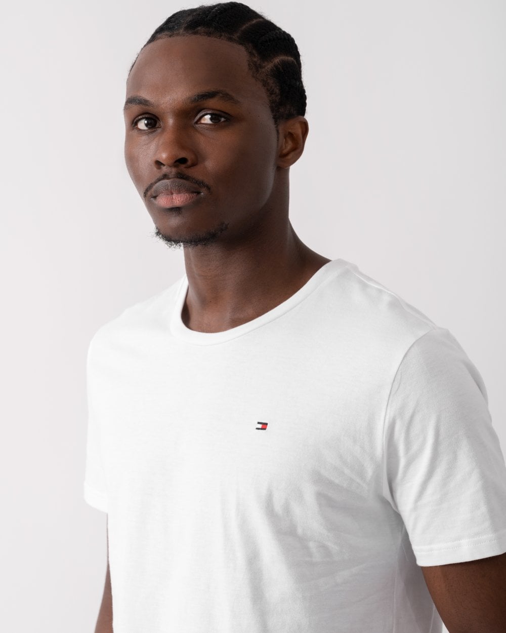 Tommy Hilfiger 3 Pack Mens T-Shirts - White/White/White