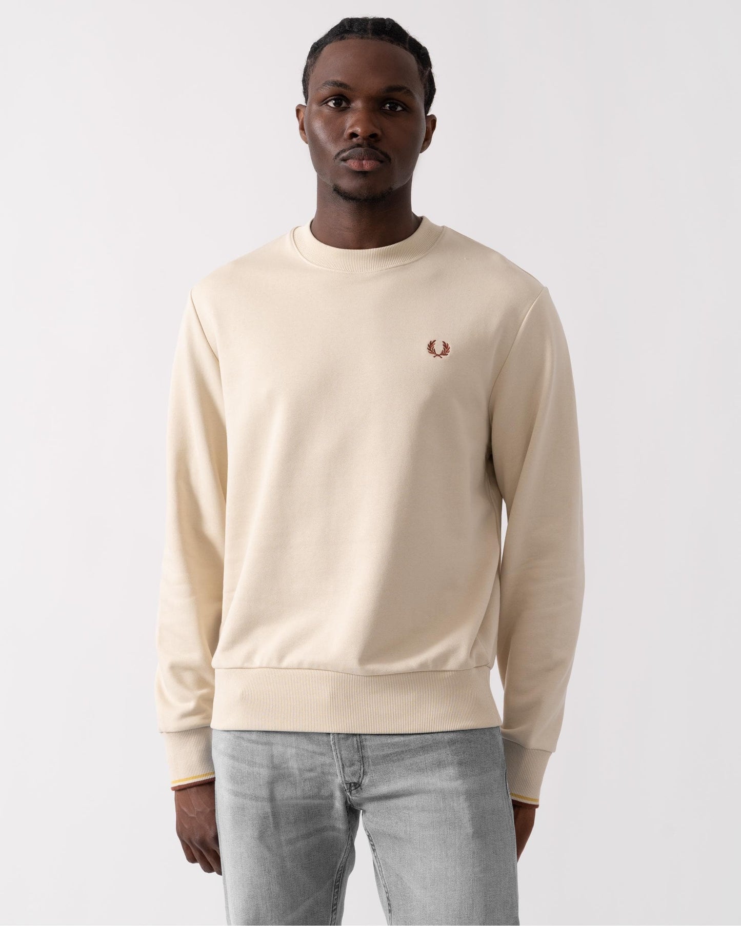 Fred Perry Mens Crew Neck Sweatshirt
