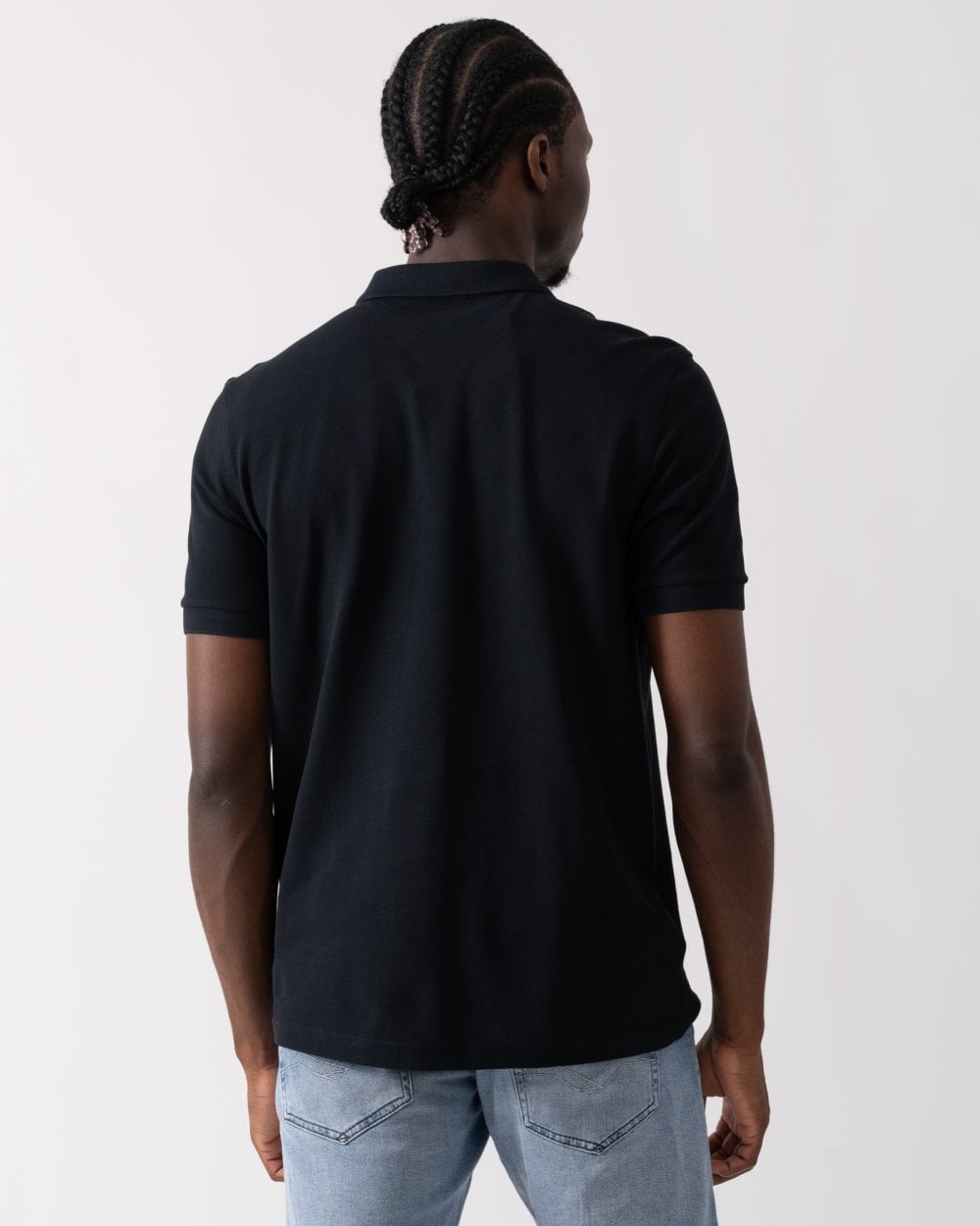 Fred Perry Mens Plain Signature Polo Shirt - Navy/Honeycomb W75