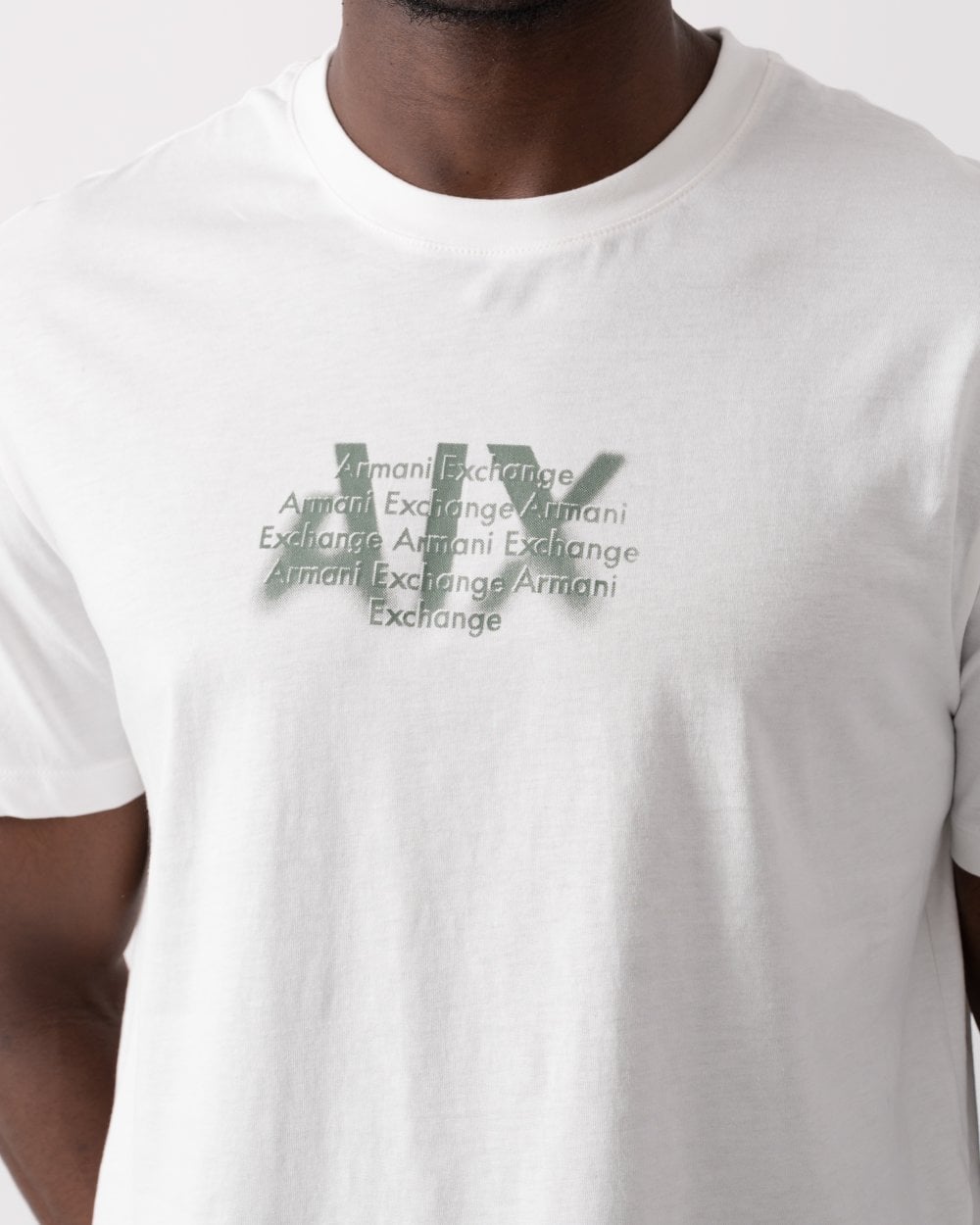 Armani Exchange Armani Exchange Mens Logo Print T-Shirt 6DZTHH ZJH4Z