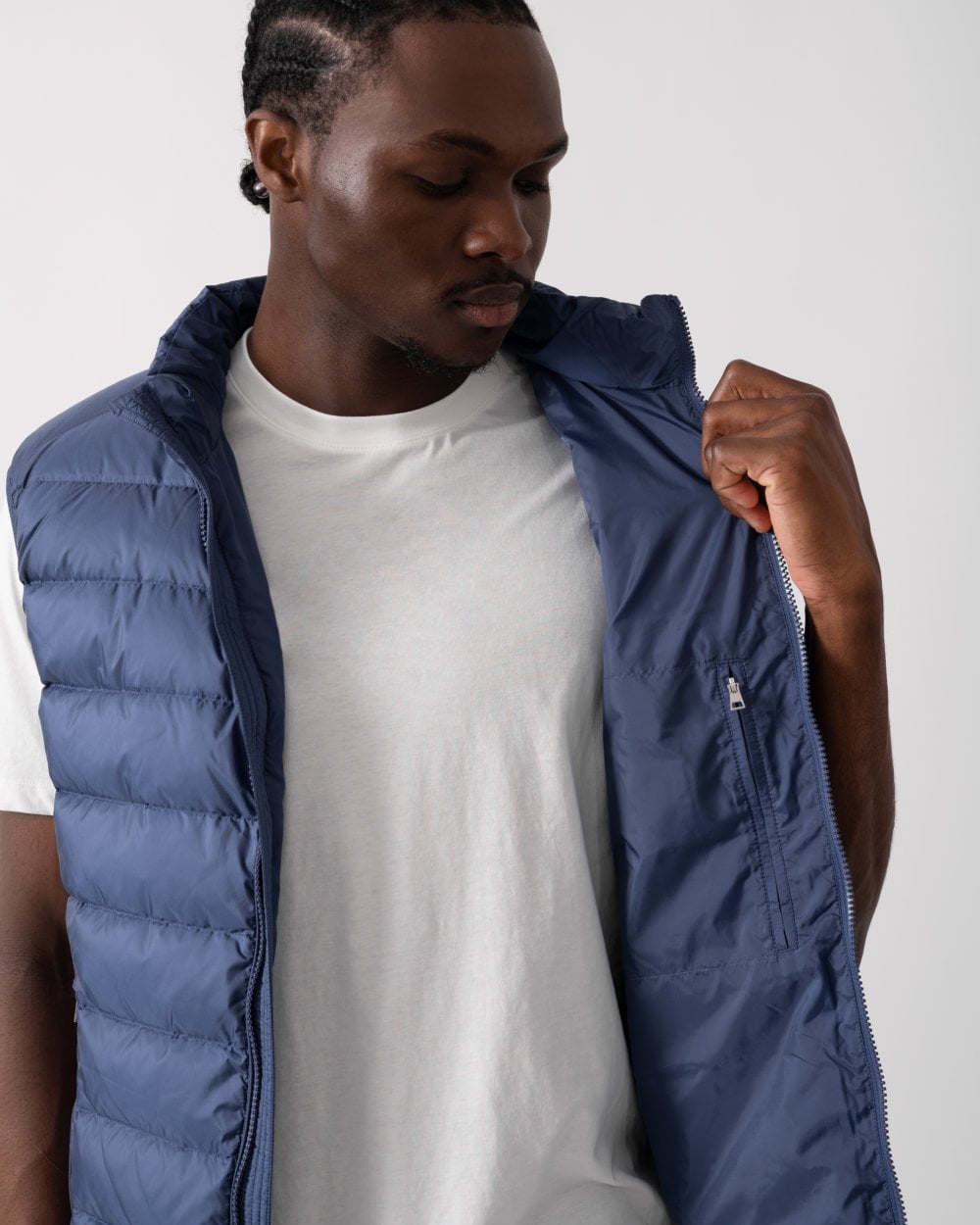 GANT Mens Light Down Gilet - 444 Sailor Navy