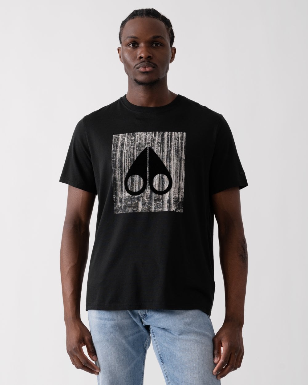 Moose Knuckles Igneous Mens Graphic Print Logo T-Shirt