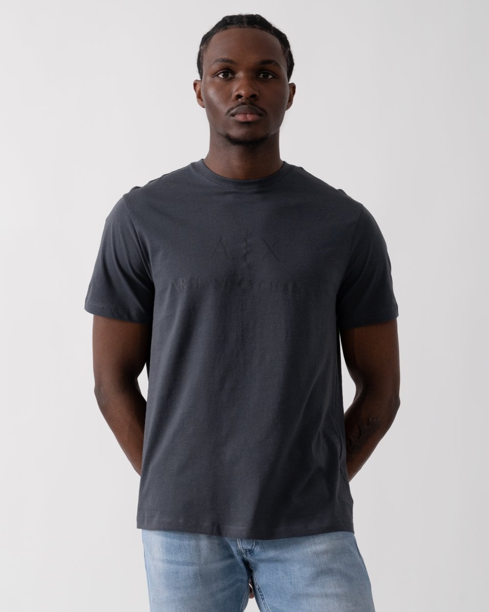 Armani Exchange A|X Logo Mens T-Shirt - India Ink/Navy 75AR