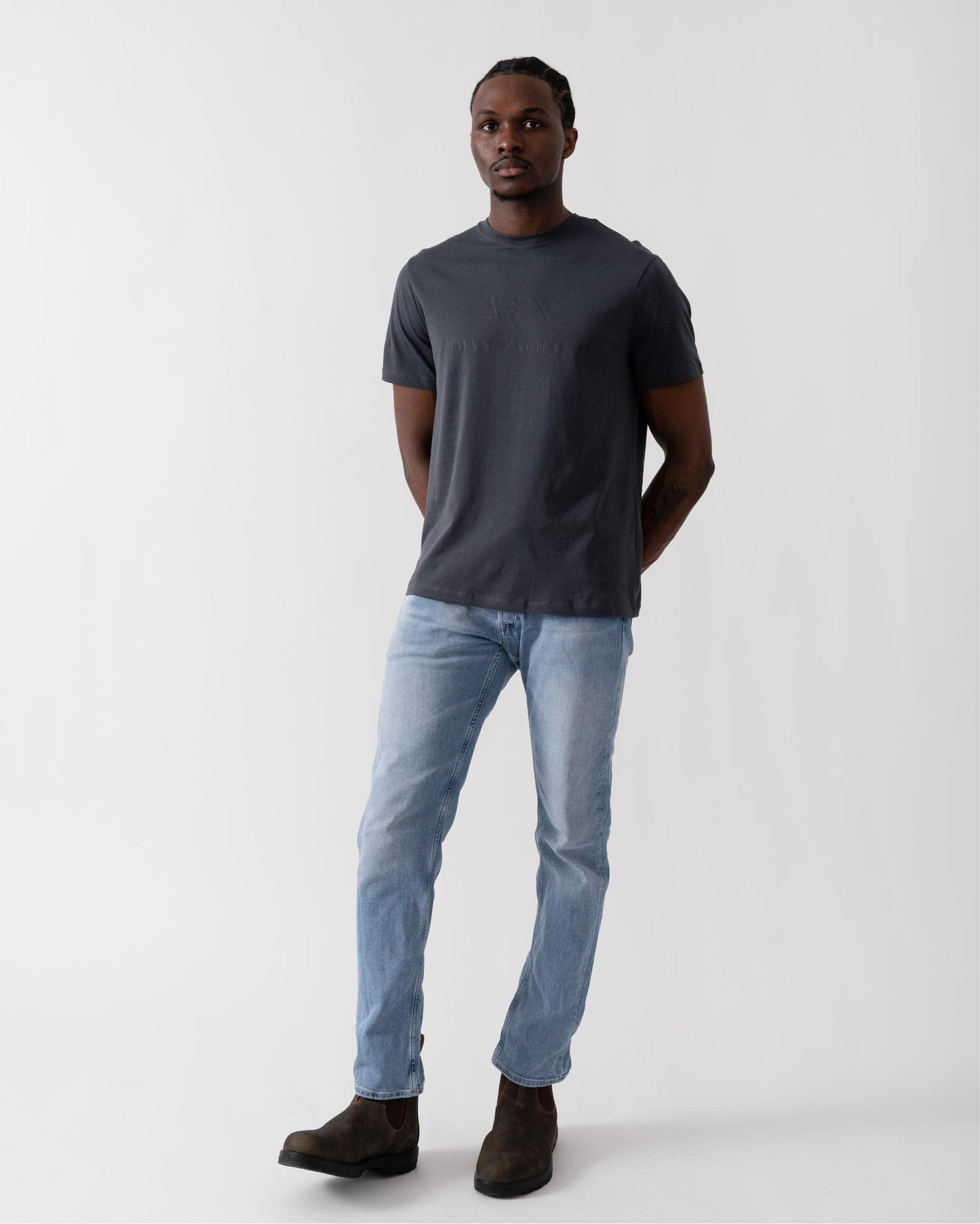 Armani Exchange A|X Logo Mens T-Shirt - India Ink/Navy 75AR