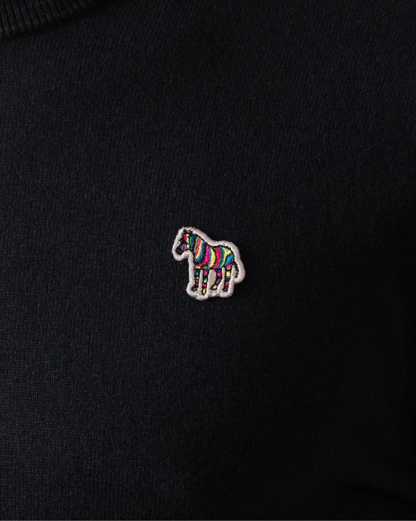 PS Paul Smith Mens Zebra Badge Crew Neck Jumper - 79 Black