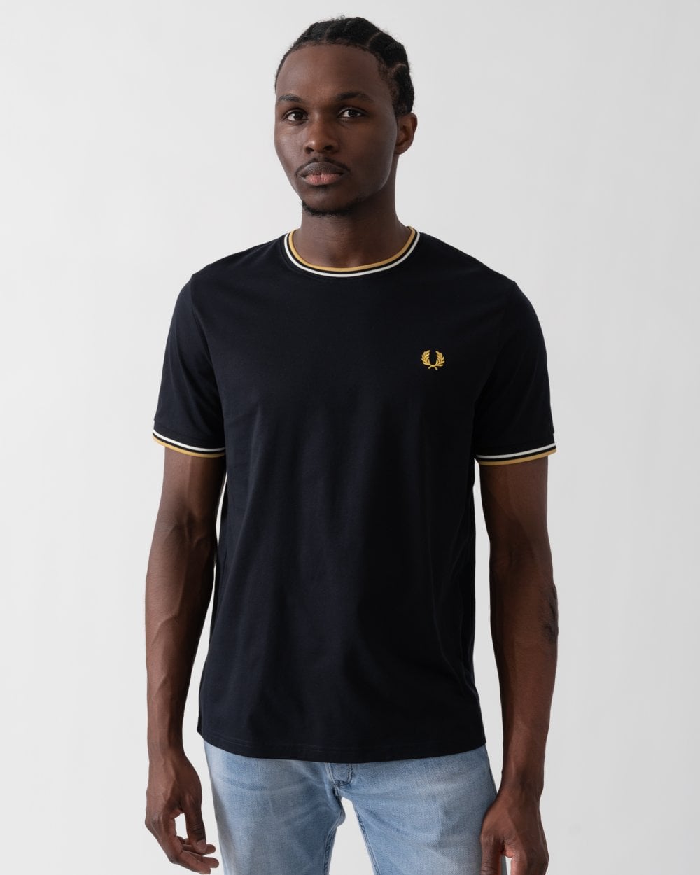 Fred Perry Mens Twin Tipped T-Shirt