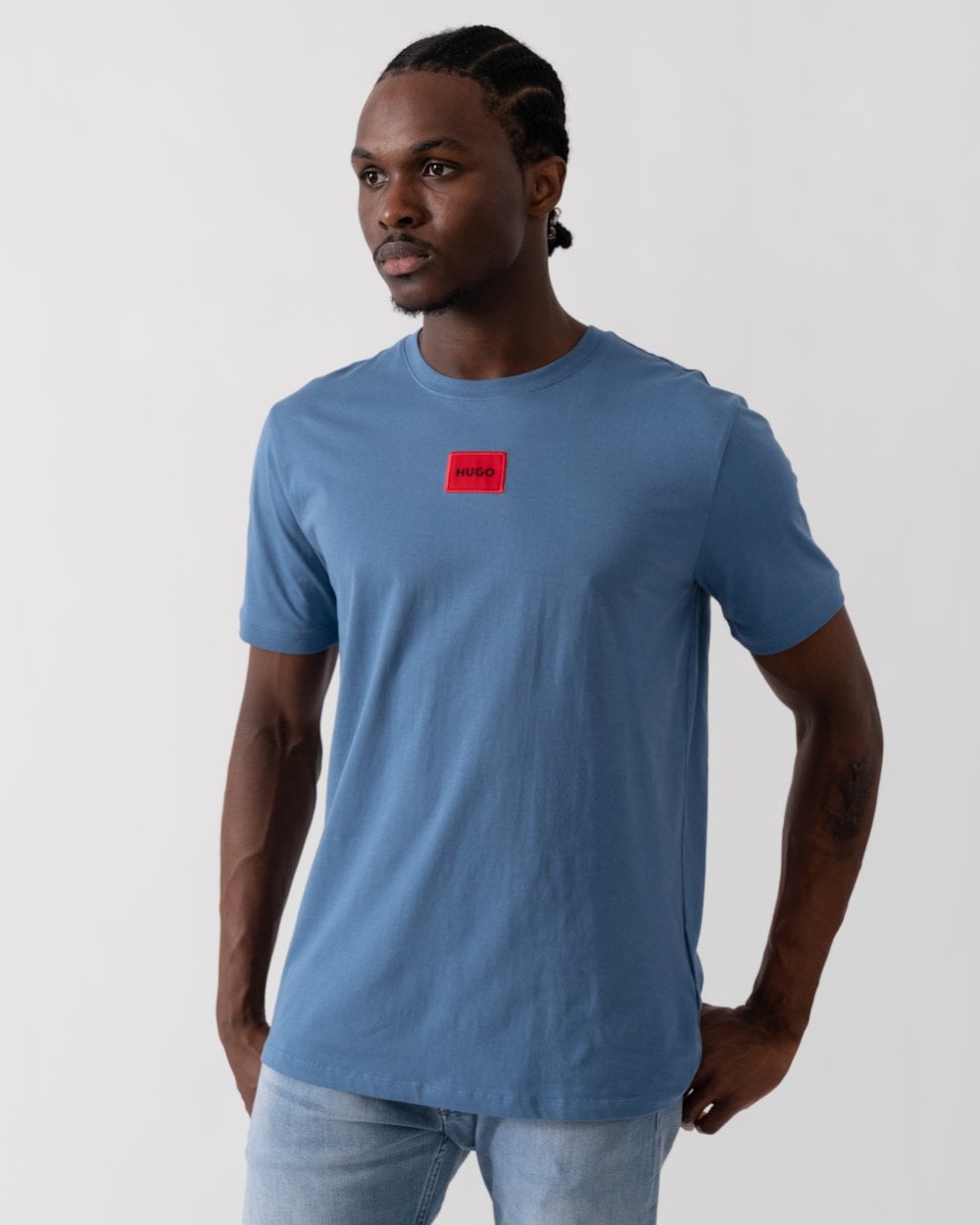 HUGO Diragolino212 Label Logo Mens T-Shirt