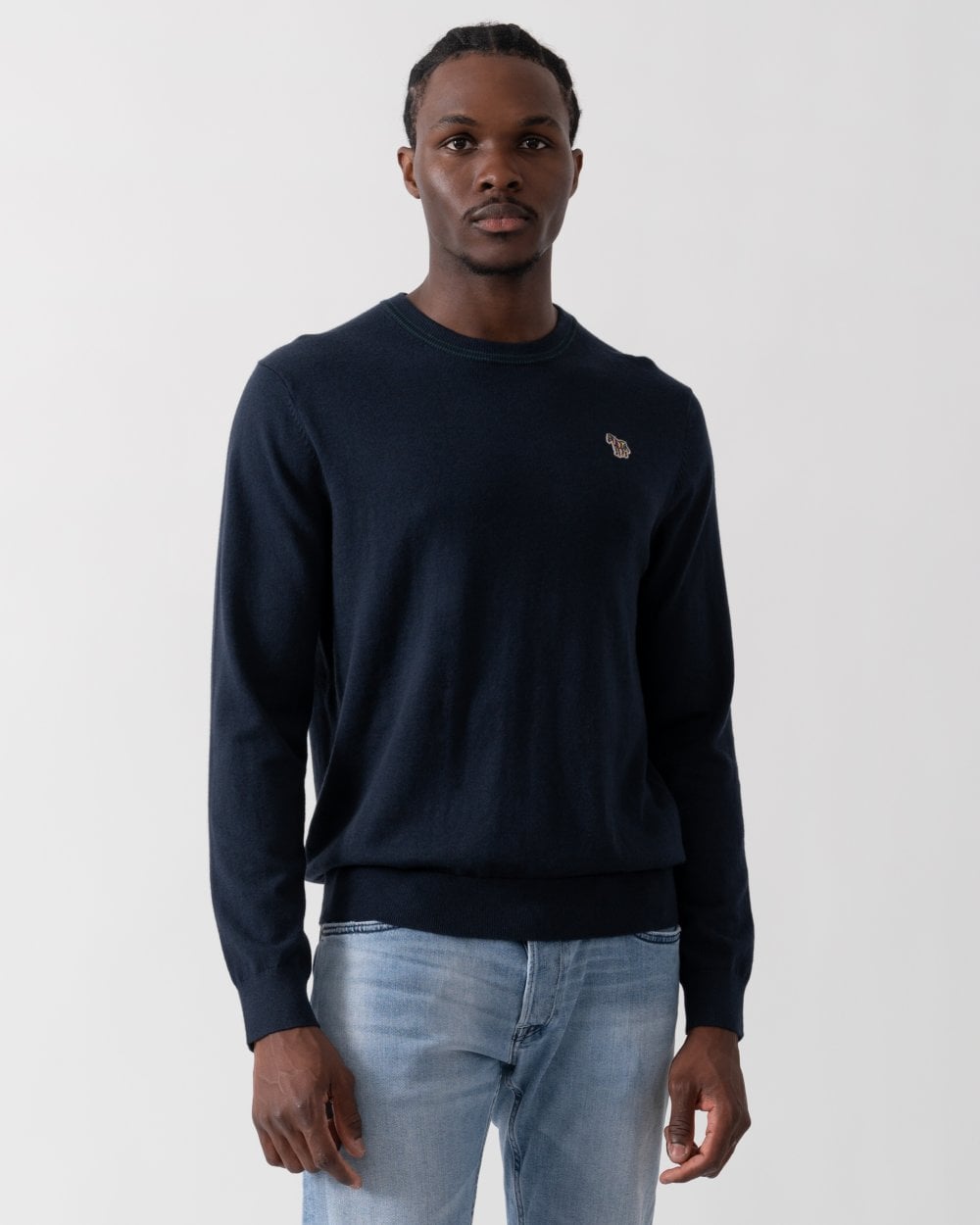 PS Paul Smith Mens Zebra Badge Crew Neck Jumper