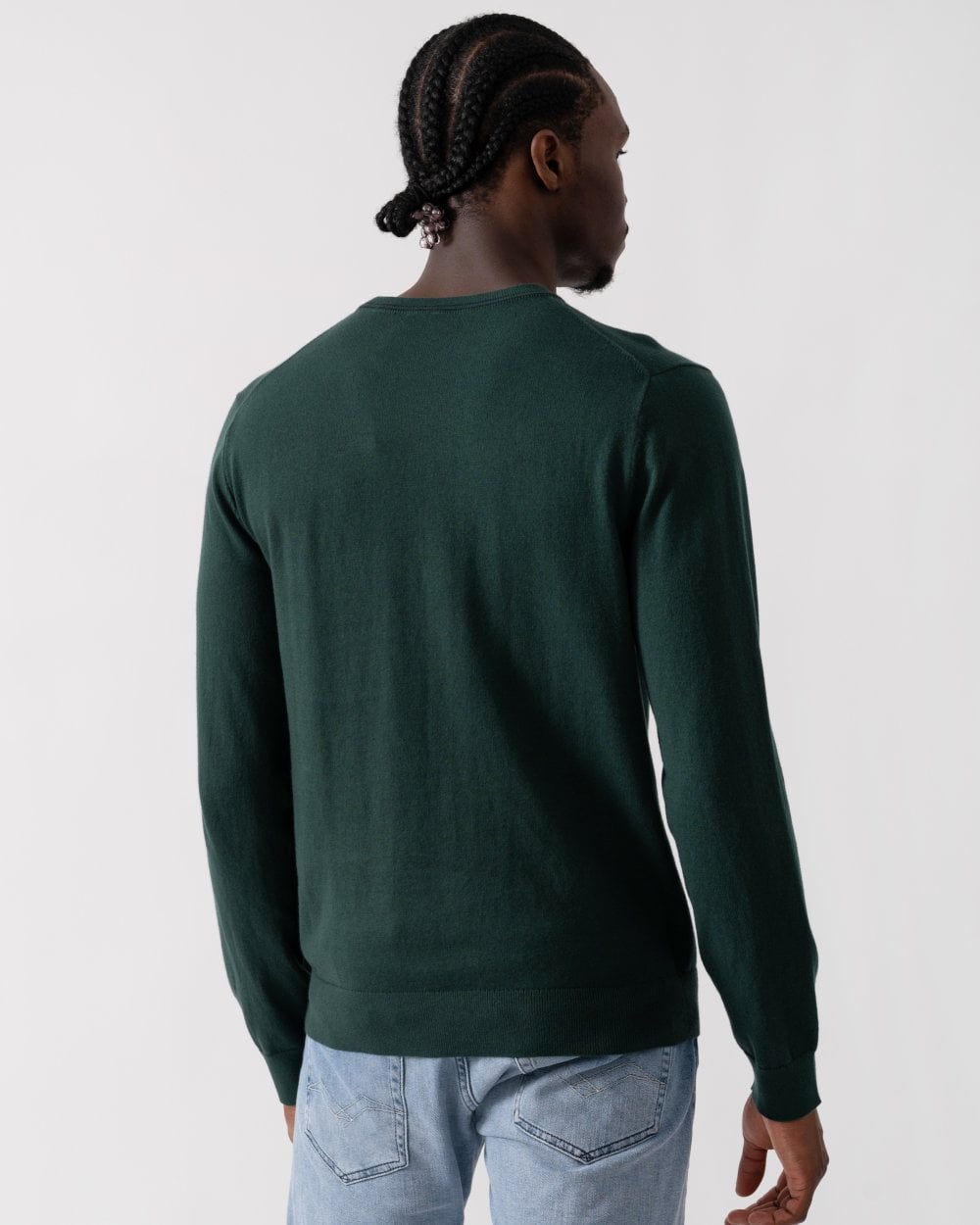 PS Paul Smith Mens Zebra Badge Crew Neck Jumper - 38 Green