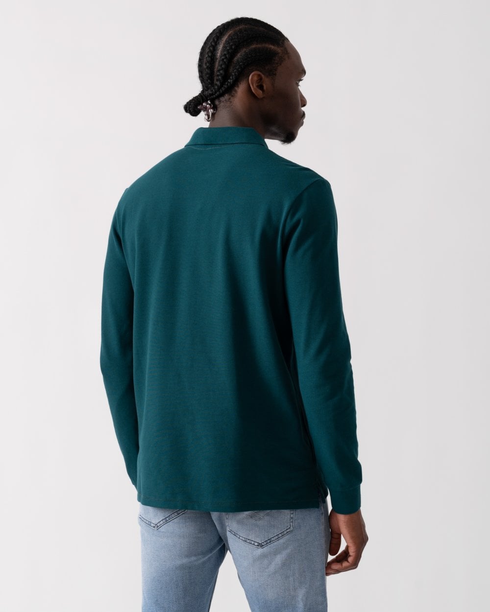 Paul Smith PS Paul Smith Mens Regular Fit Long Sleeve Polo Shirt with Zebra Logo