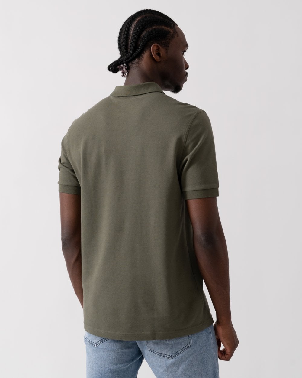 Fred Perry Mens Plain Signature Polo Shirt - Laurel Wreath Green/Night Green W49