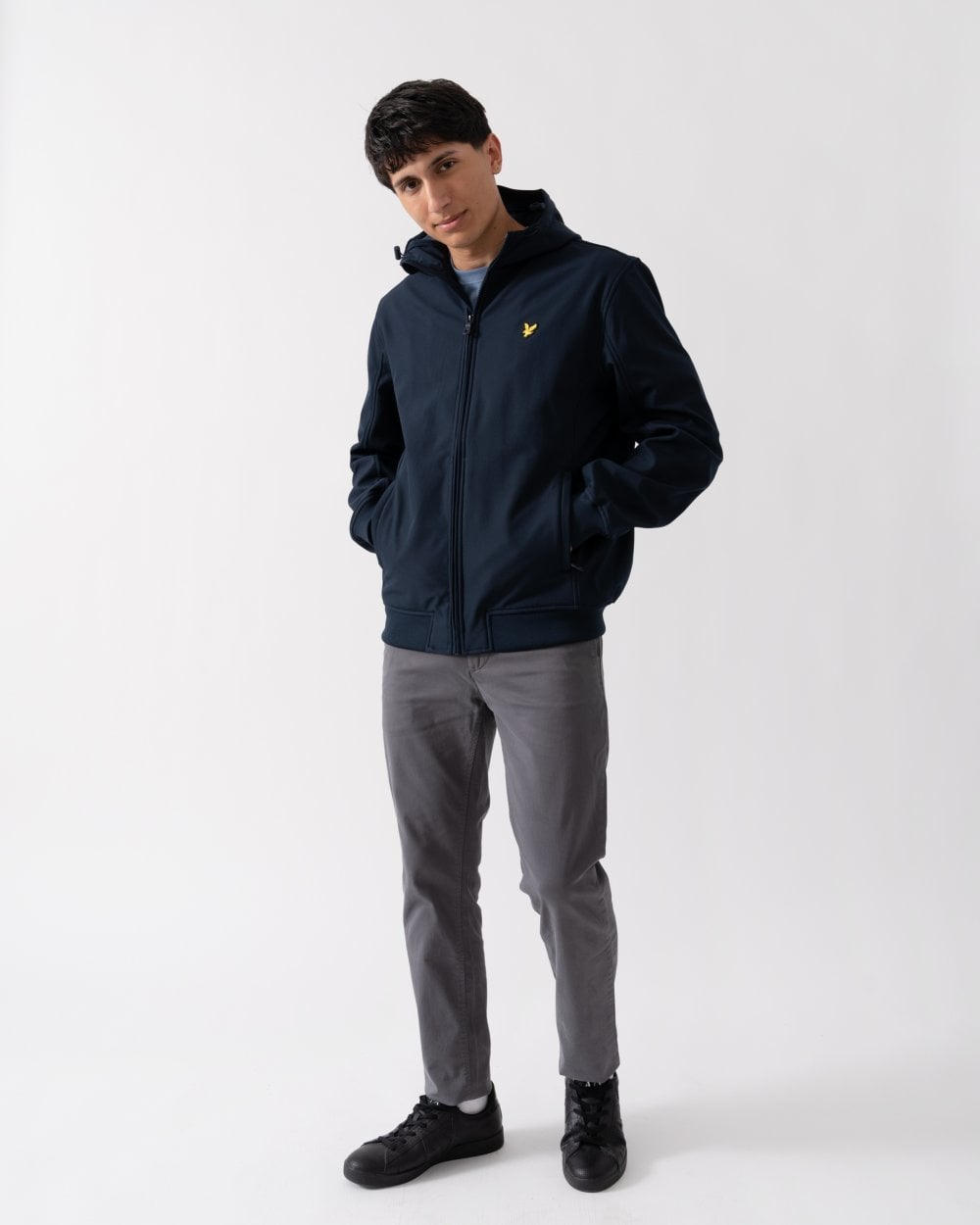 Lyle & Scott Fleece Back Mens Softshell Jacket - Z271 Dark Navy