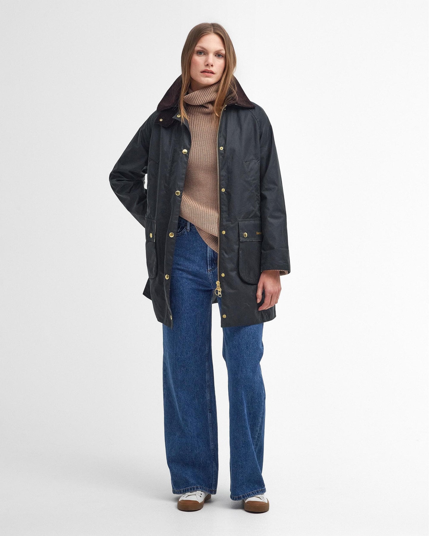 Barbour Long Beadnell Womens Wax Jacket