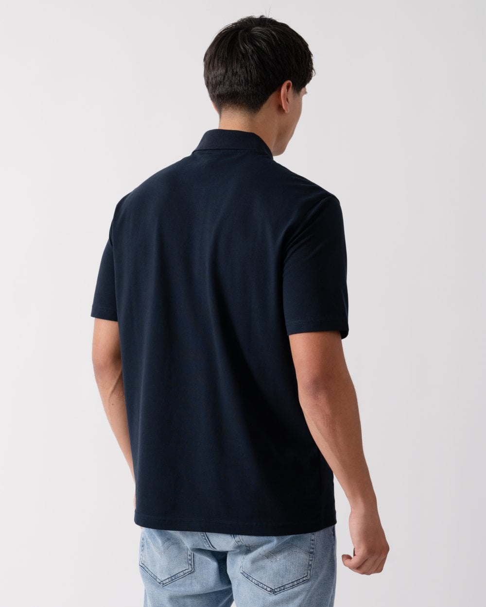 Armani Exchange Armani Exchange Mens Logo Patch Polo Shirt