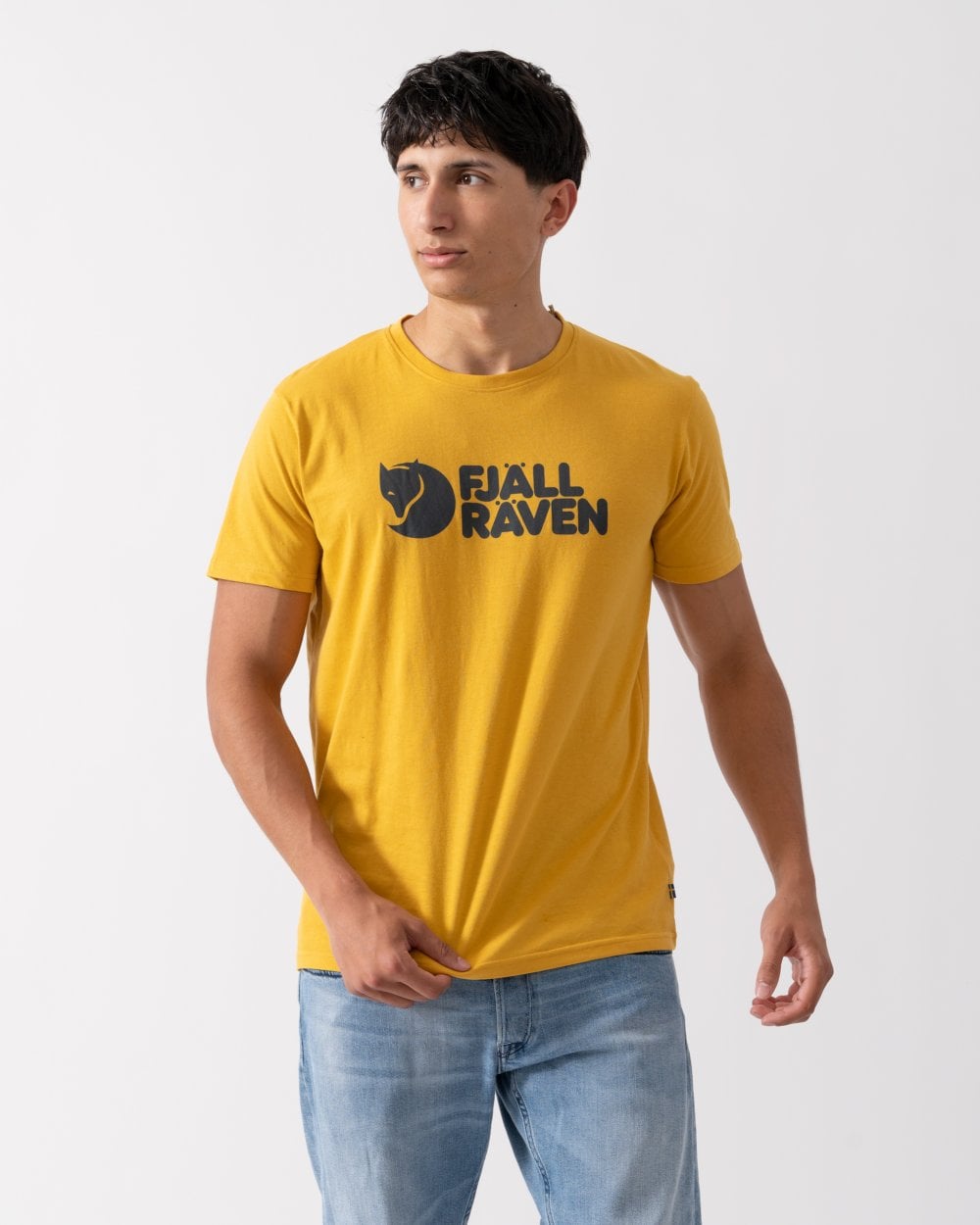Fjallraven Logo Mens T-Shirt - Ochre 160